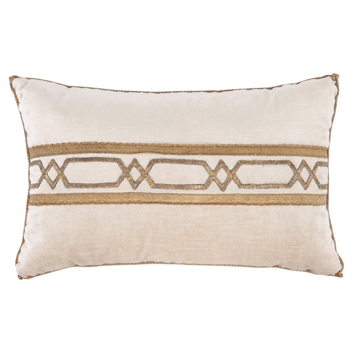 B. Viz Antique Textile Pillow For Sale