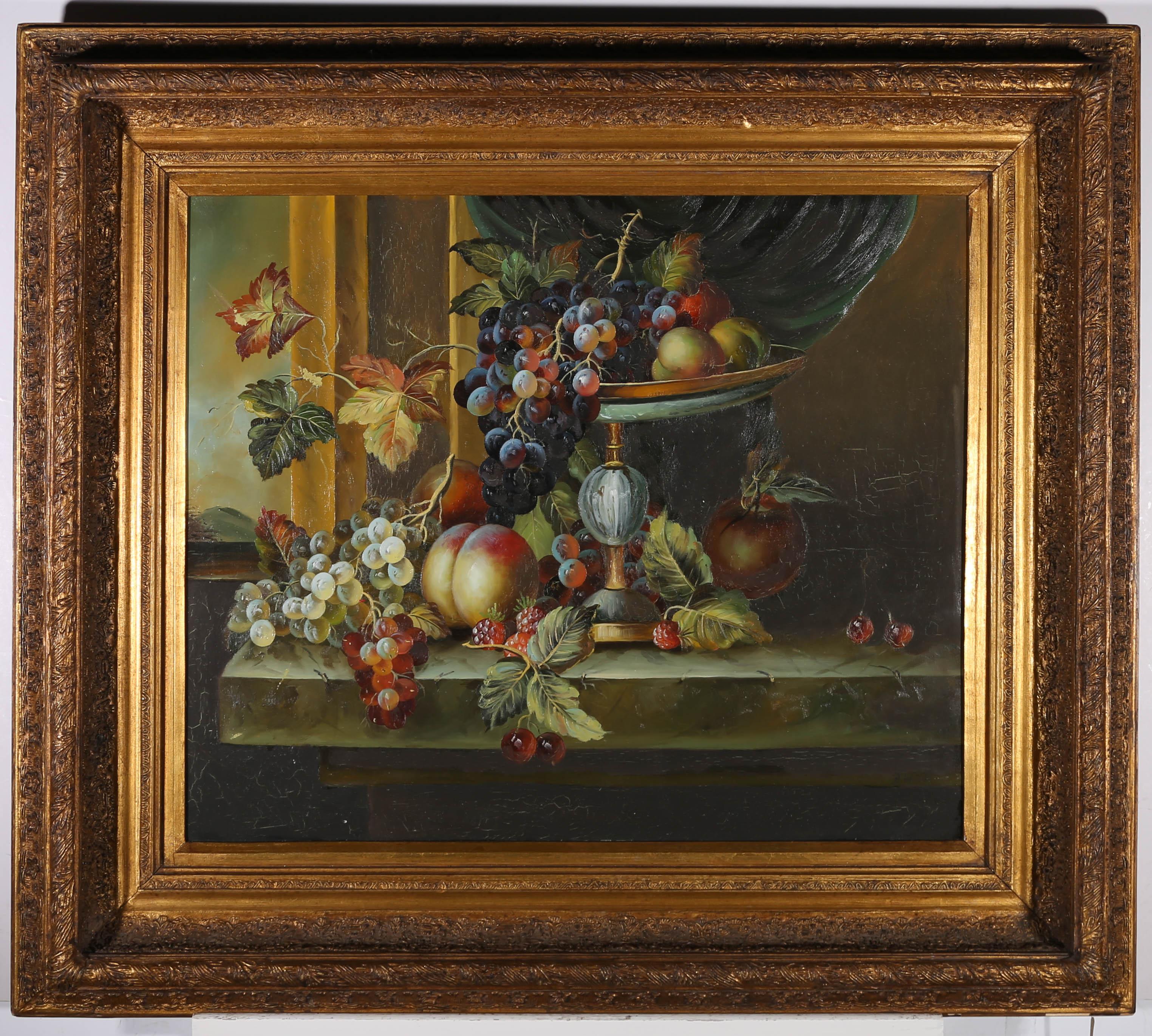 B. Ward - Olio dei primi del Novecento, Natura morta generosa 2