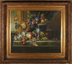 B. Ward - Olio dei primi del Novecento, Natura morta generosa
