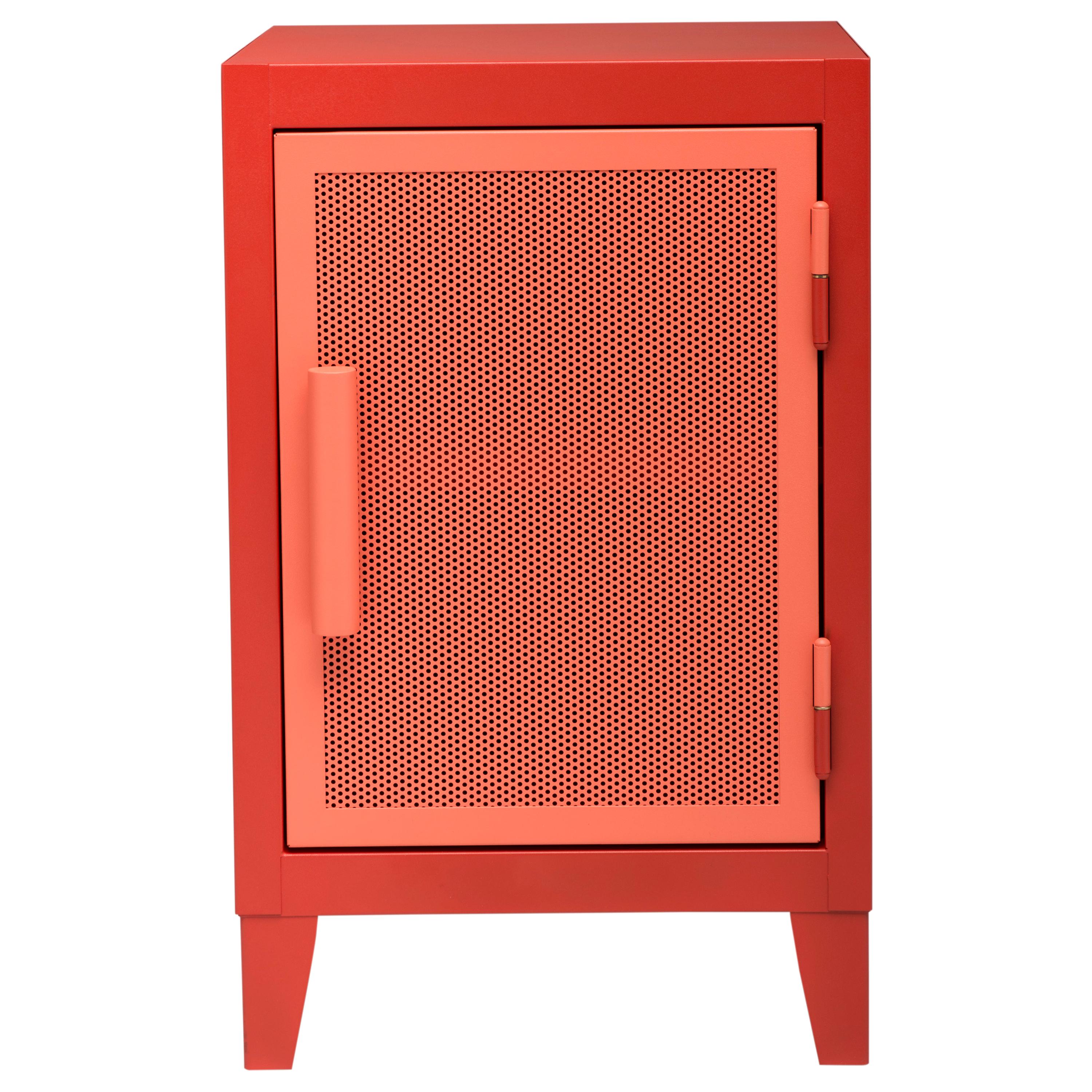 For Sale: Red (Poivron) B1 H64 Perforated Mini Steel Locker in Essential Colors by Tolix