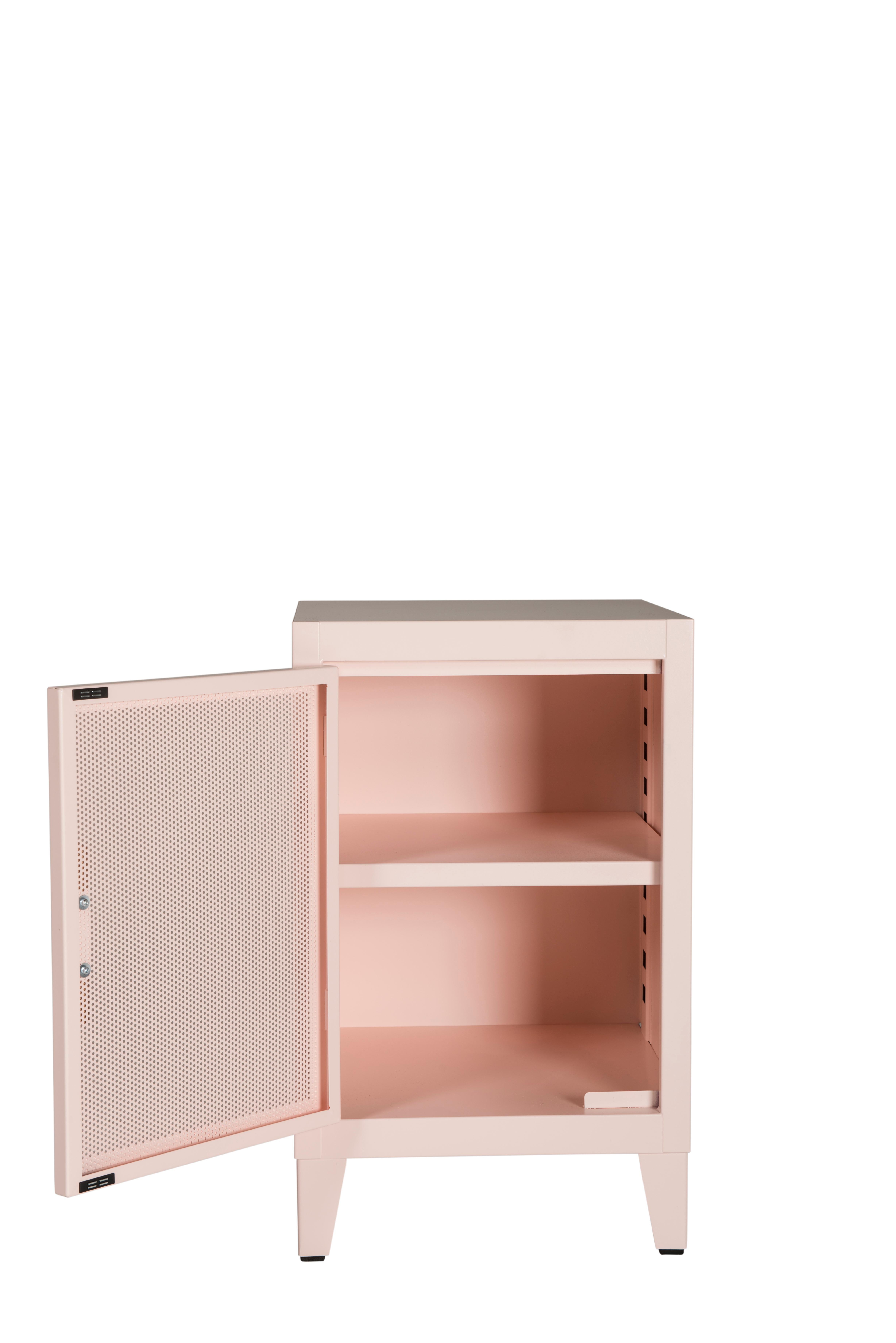 For Sale: Pink (Rose Poudré) B1 H64 Perforated Mini Steel Locker in Pop Colors by Tolix 3