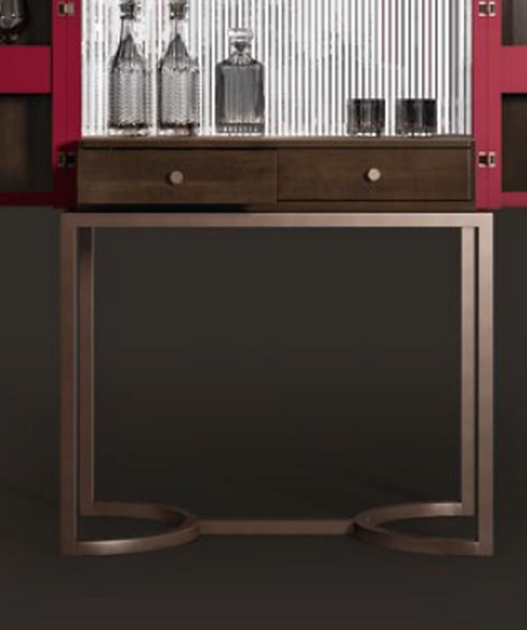 Modern B126 Bluemoon Bar Cabinet For Sale