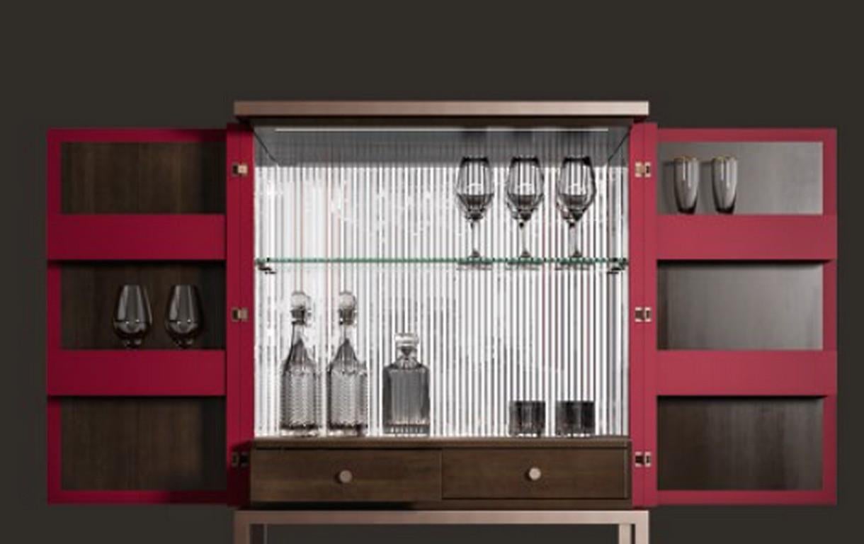 Italian B126 Bluemoon Bar Cabinet For Sale