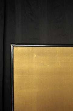 B13 Japanese Antiques 2panels, silk, folding Screen with Tiger