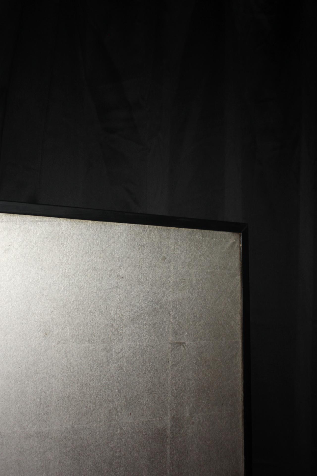 B15 Japanese Antiques 6panels, Silver Paper, folding Screen For Sale 12