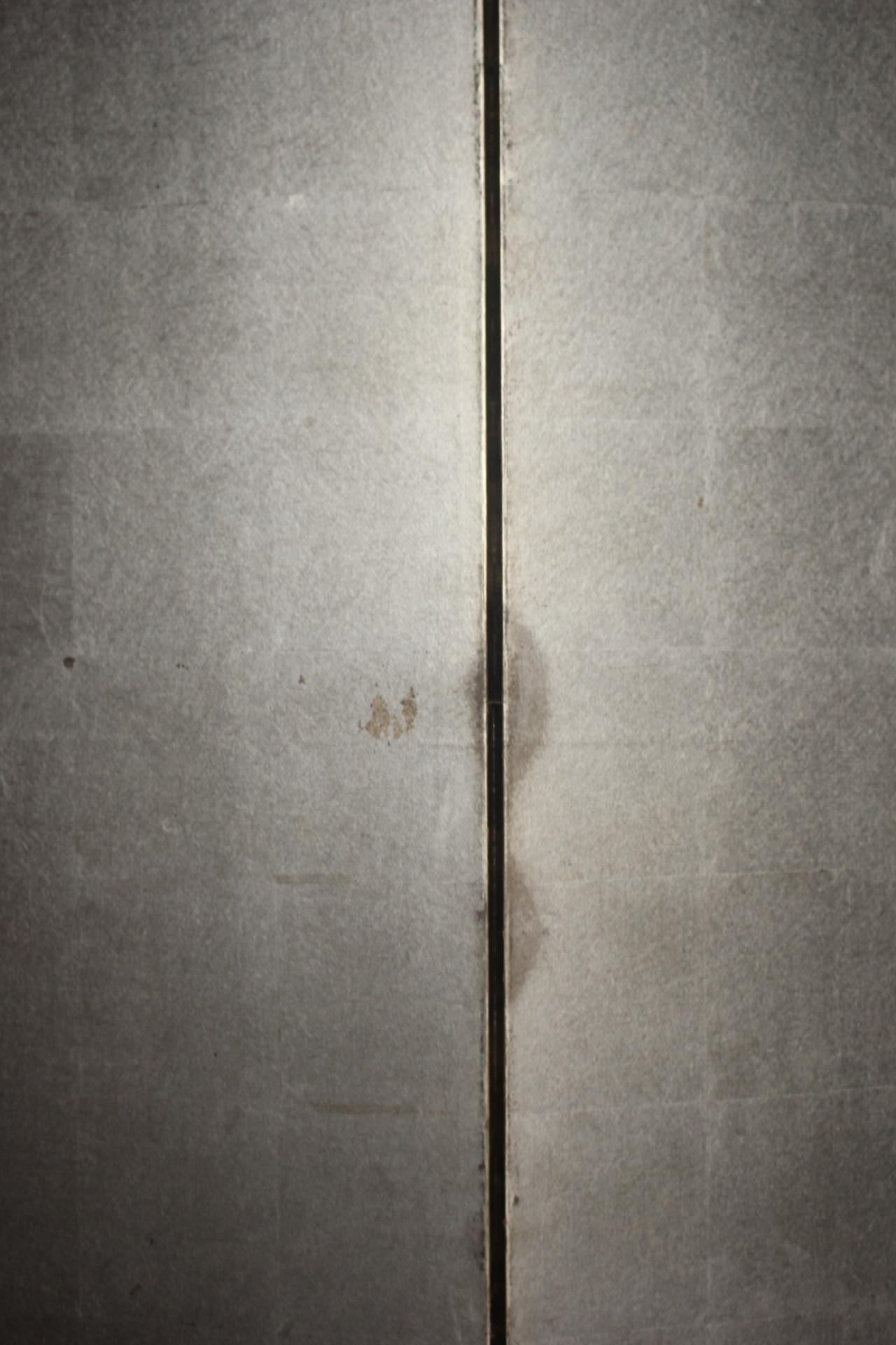 B15 Japanese Antiques 6panels, Silver Paper, folding Screen For Sale 2