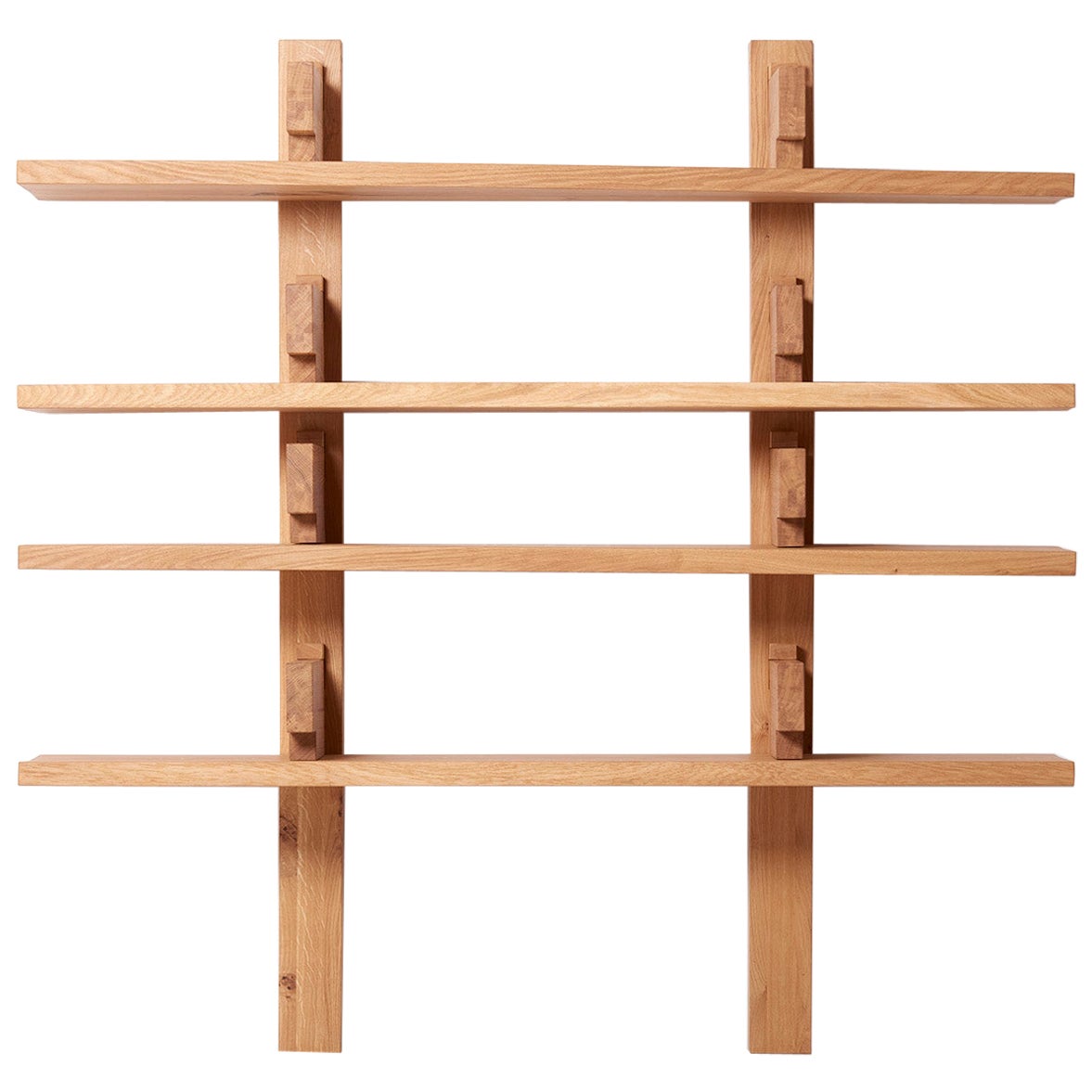 B17 Bibliothèque Wall Unit Shelve by Pierre Chapo in Oak, France