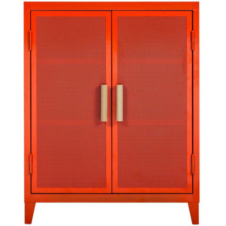 B2 Perforated Low Locker in Orange by Chantal Andriot and ...