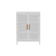 B2 Perforated Low Locker in White wooden handles by Chantal Andriot and Tolix,US