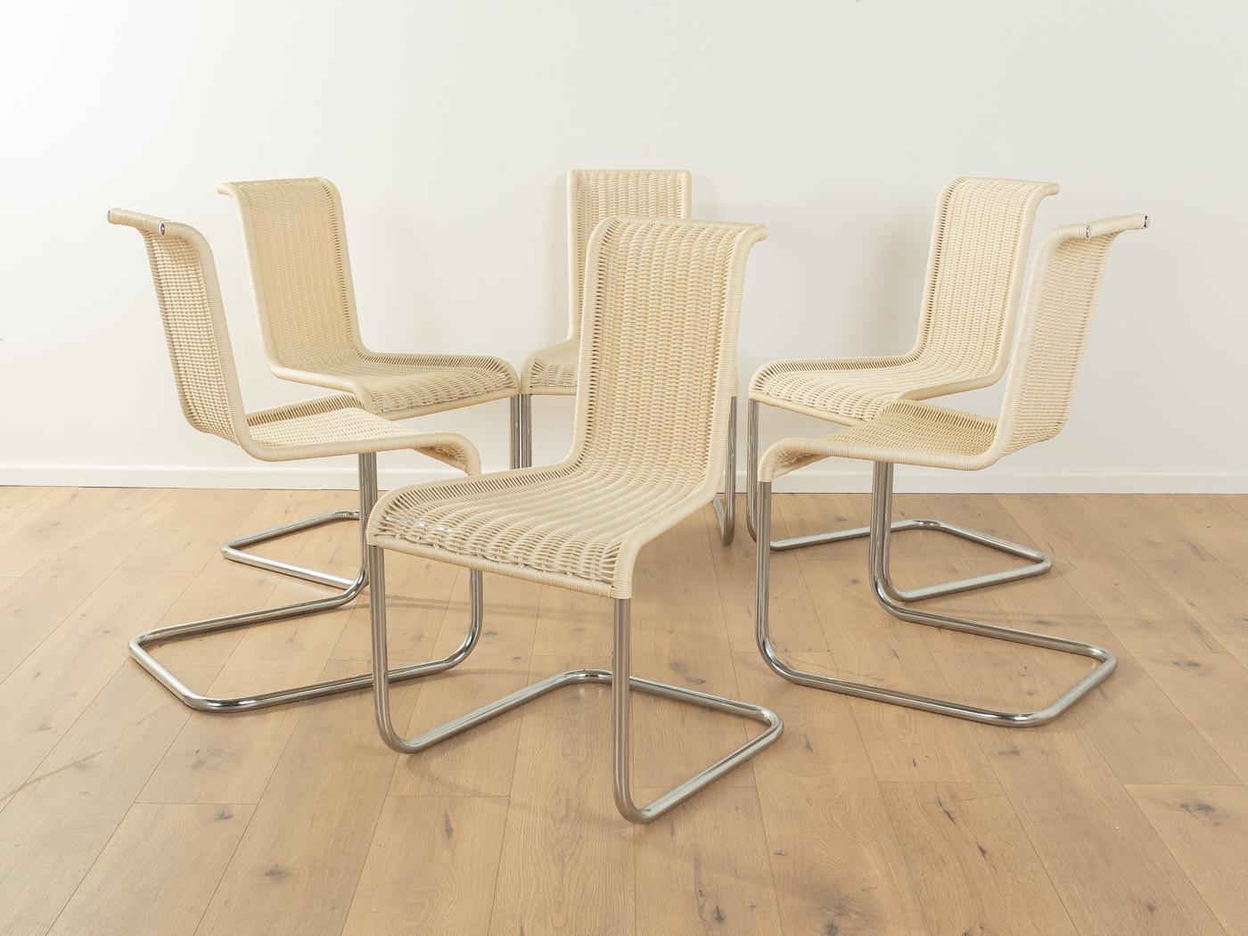 Mid-Century Modern B20 cantilever chairs, Marcel Breuer, Tecta For Sale