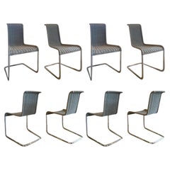 B20 Gray Woven Dining Chairs, Set of Eight, by Tecta, Germany, 1980's