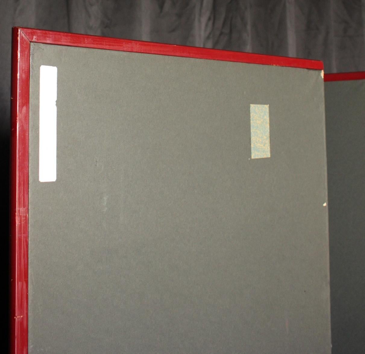 B20 Japanese Antiques 6panels, Silver Paper, folding Screen For Sale 14