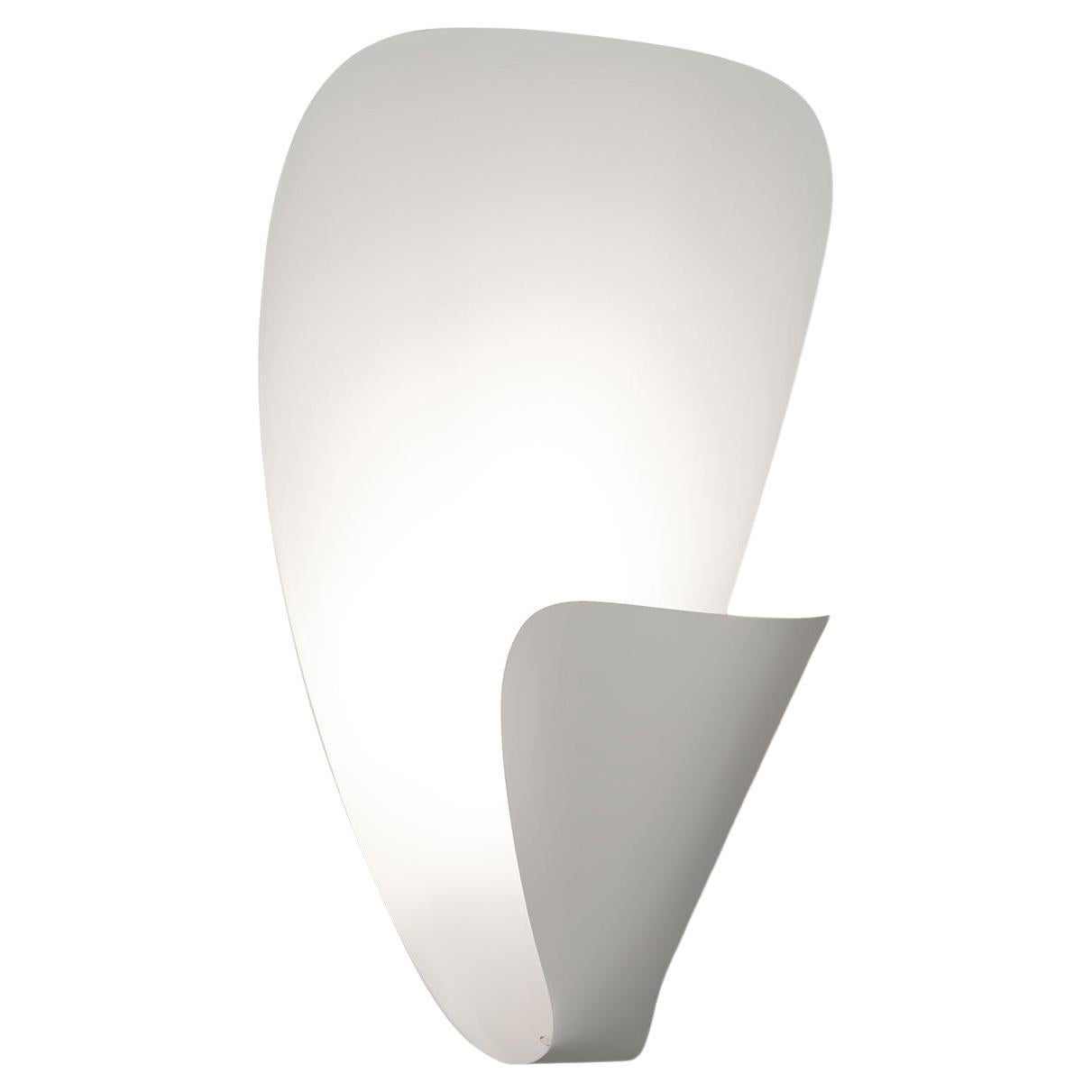 B206 White Wall Lamp by Disderot For Sale