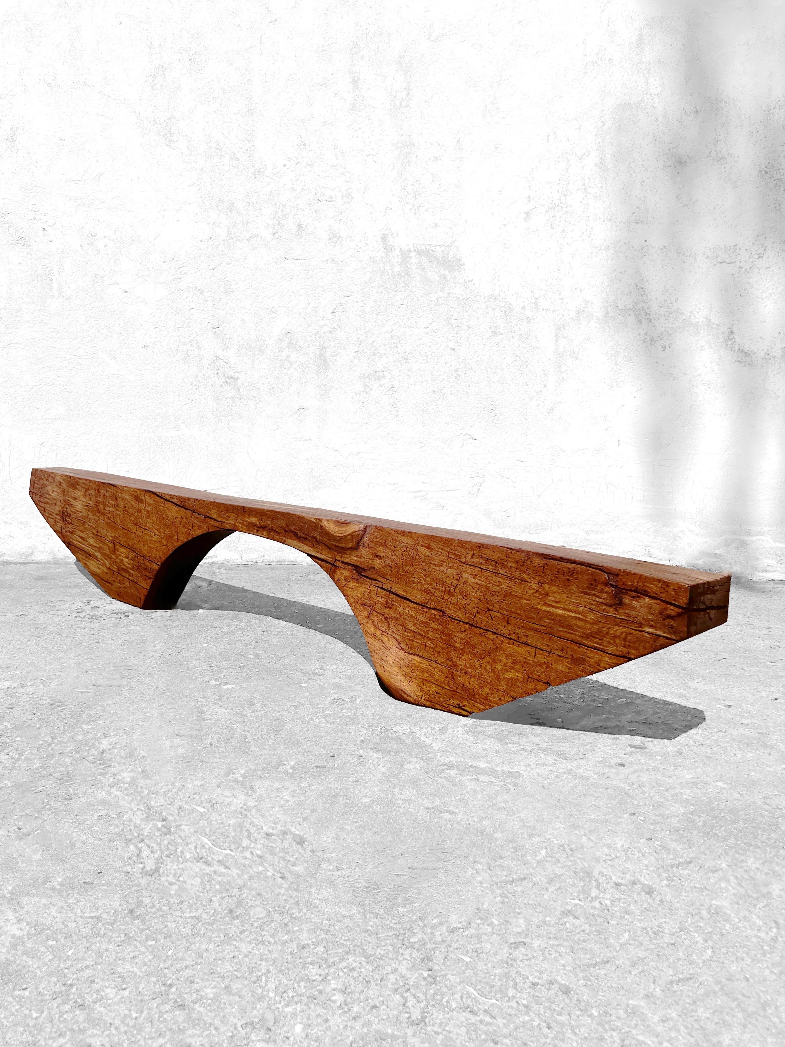 B2431 Bench in Pointed Oak Wood by Jörg Pietschmann For Sale 5