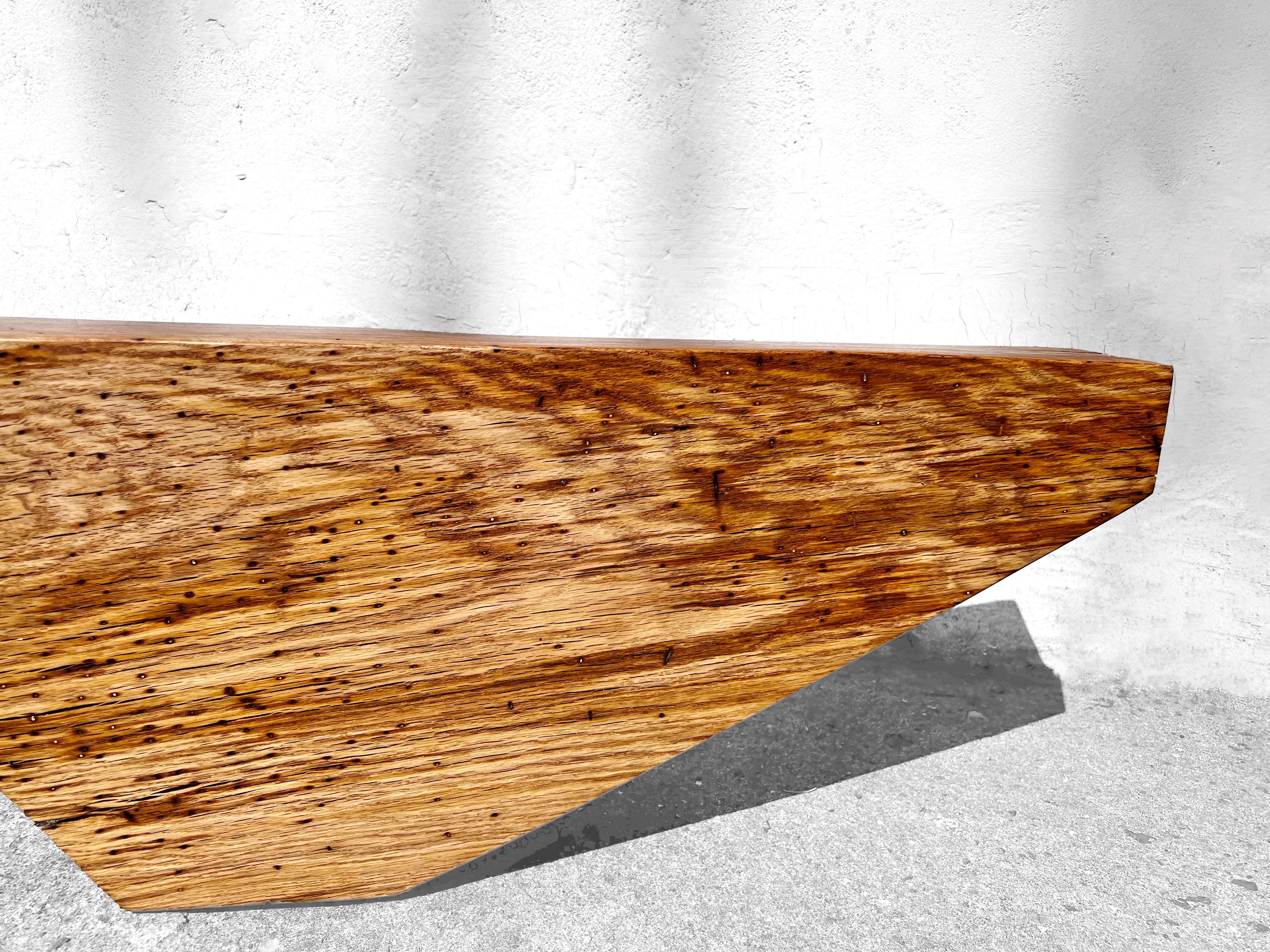 German B2431 Bench in Pointed Oak Wood by Jörg Pietschmann For Sale