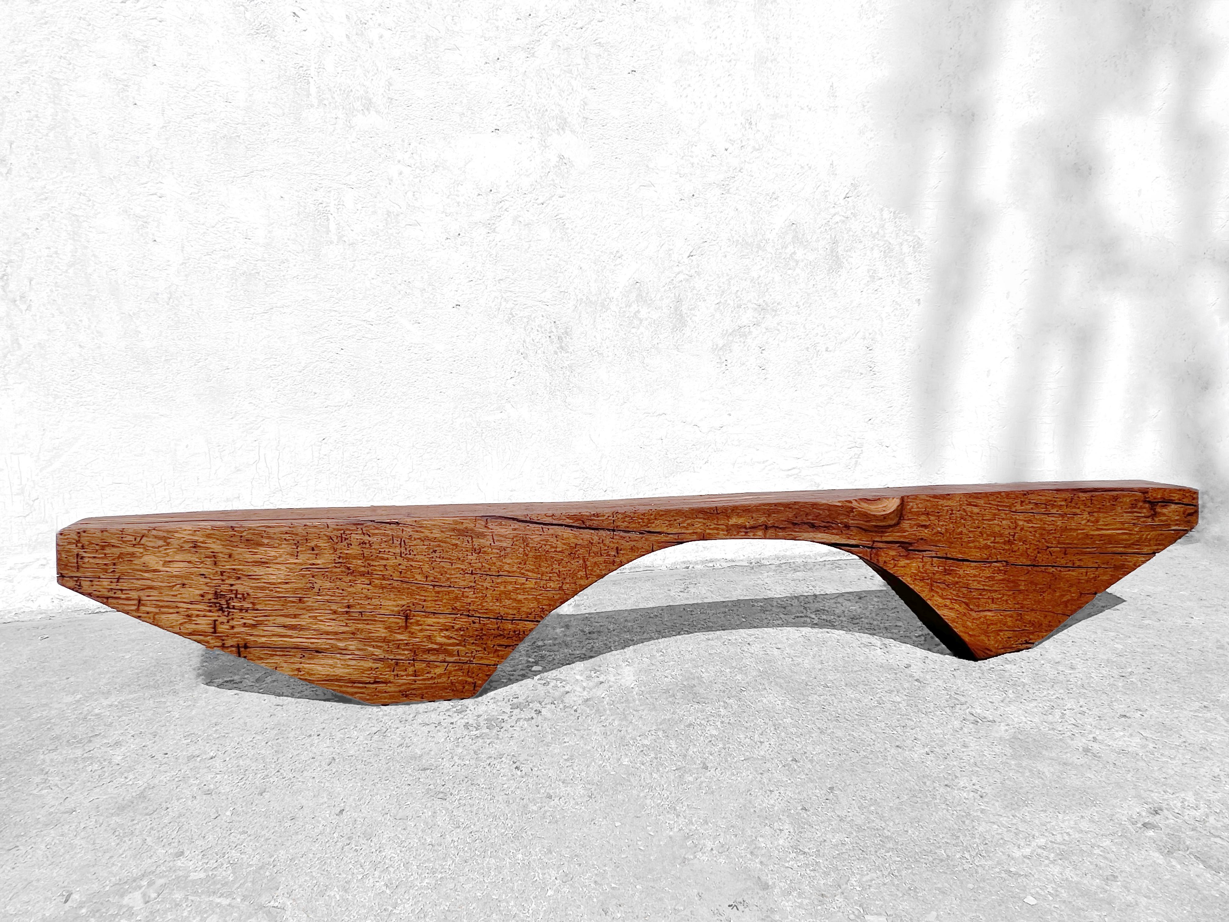B2431 Bench in Pointed Oak Wood by Jörg Pietschmann For Sale 2