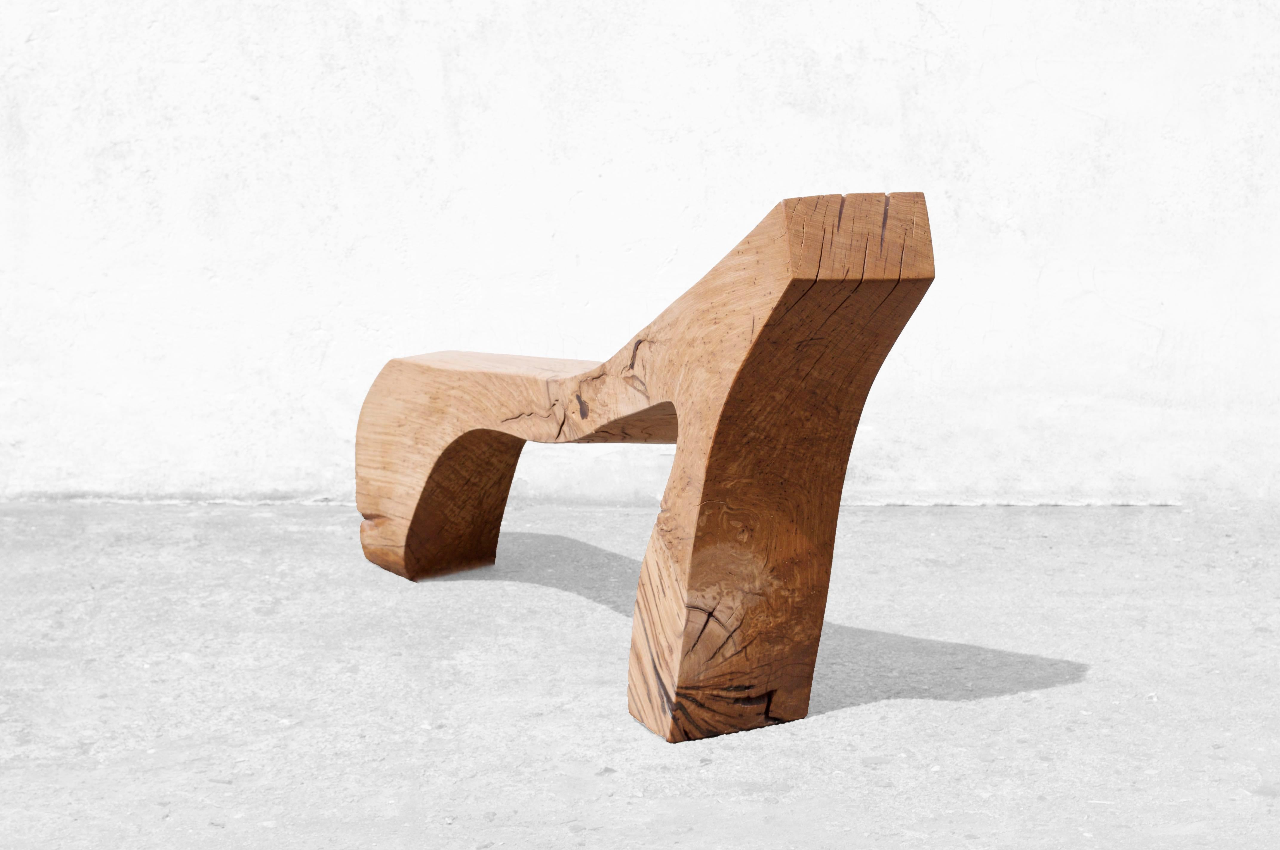 B2441 Bench in Oak Wood by Jörg Pietschmann For Sale 5