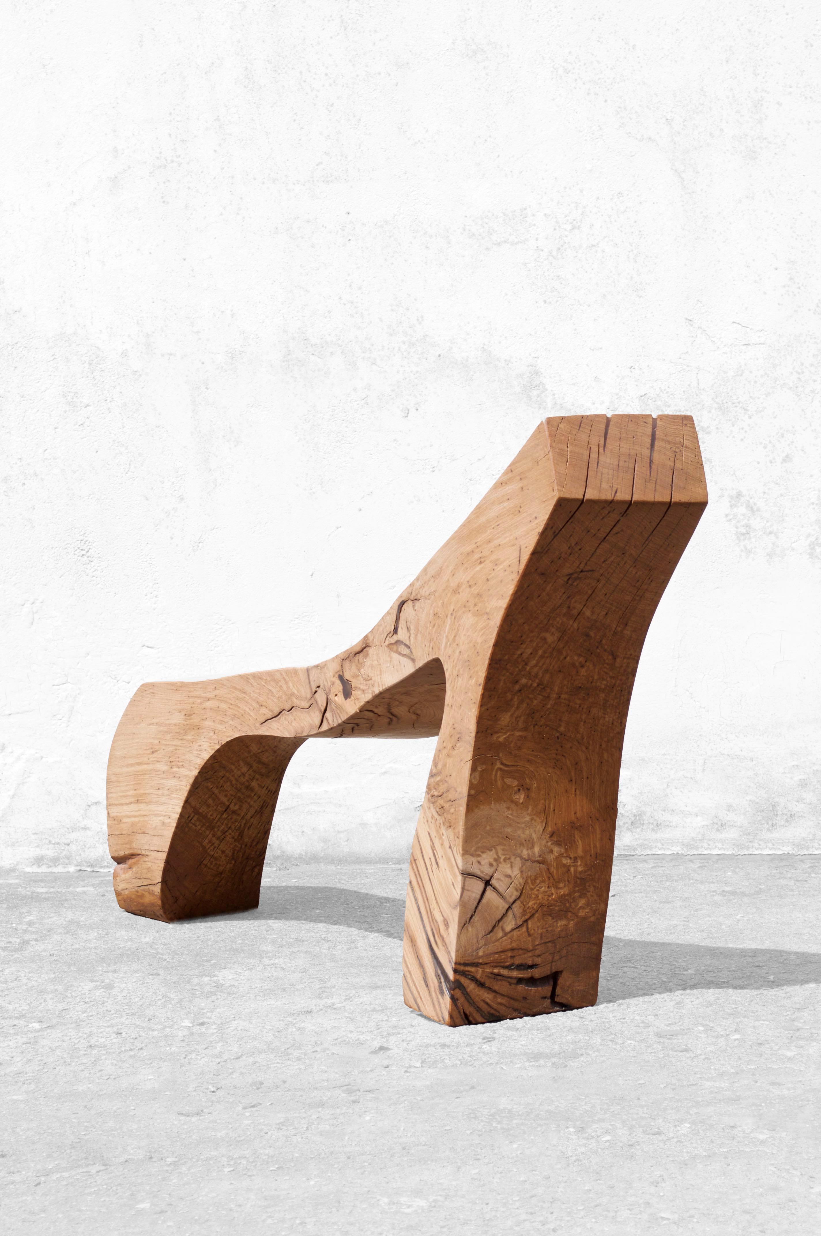 B2441 Bench in Oak Wood by Jörg Pietschmann For Sale 6