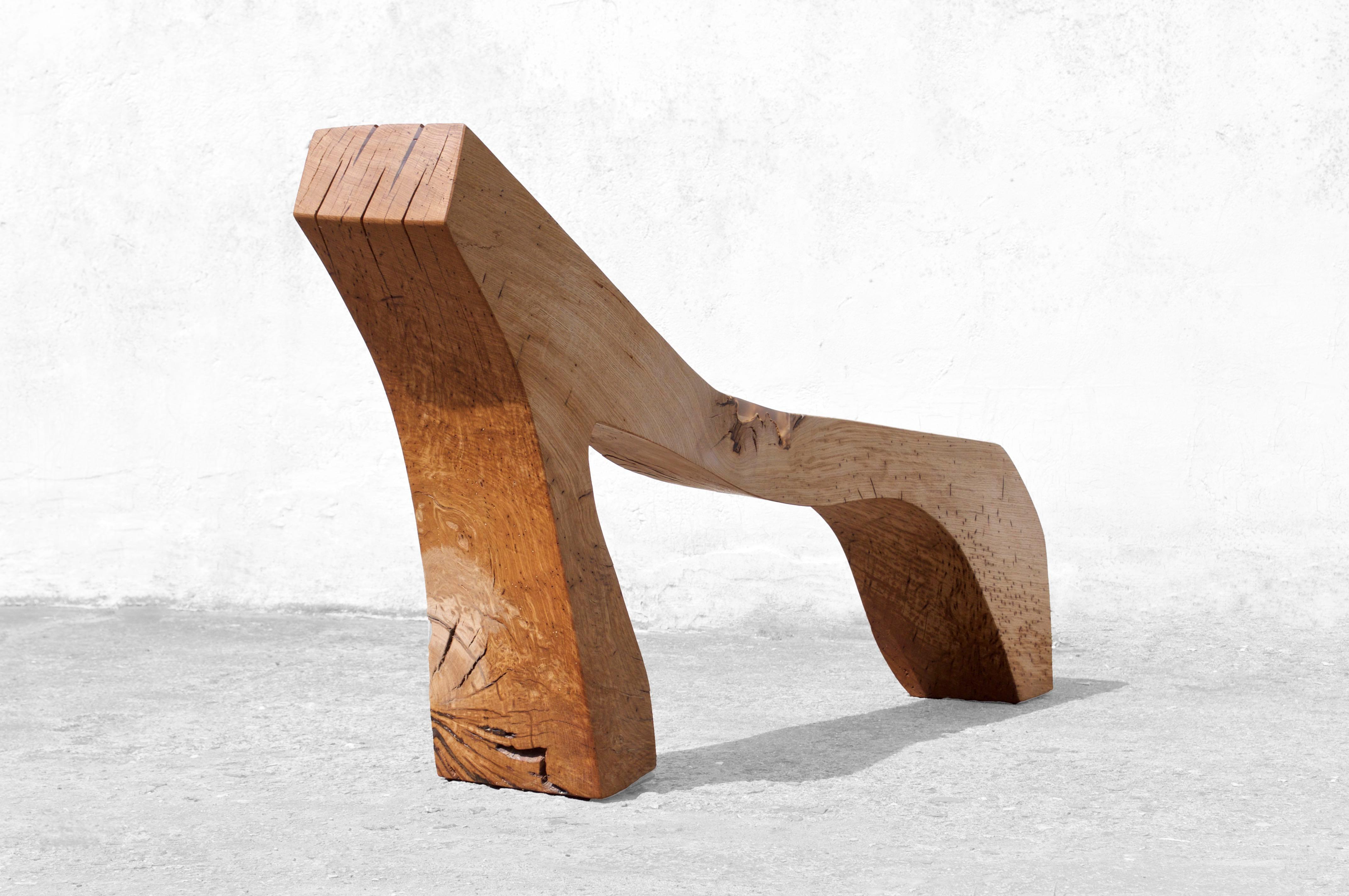 B2441 Bench in Oak Wood by Jörg Pietschmann For Sale 8