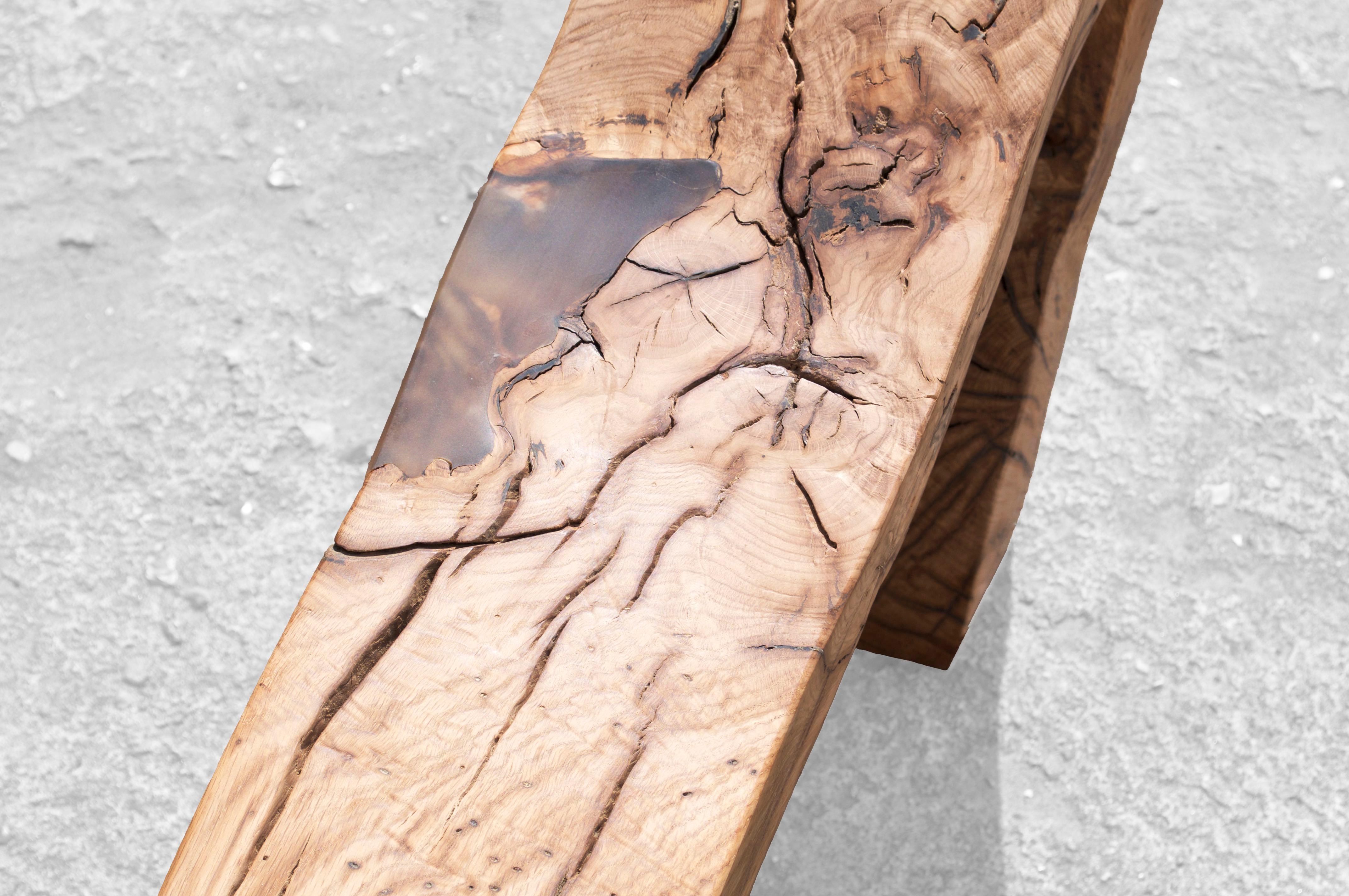 German B2441 Bench in Oak Wood by Jörg Pietschmann For Sale