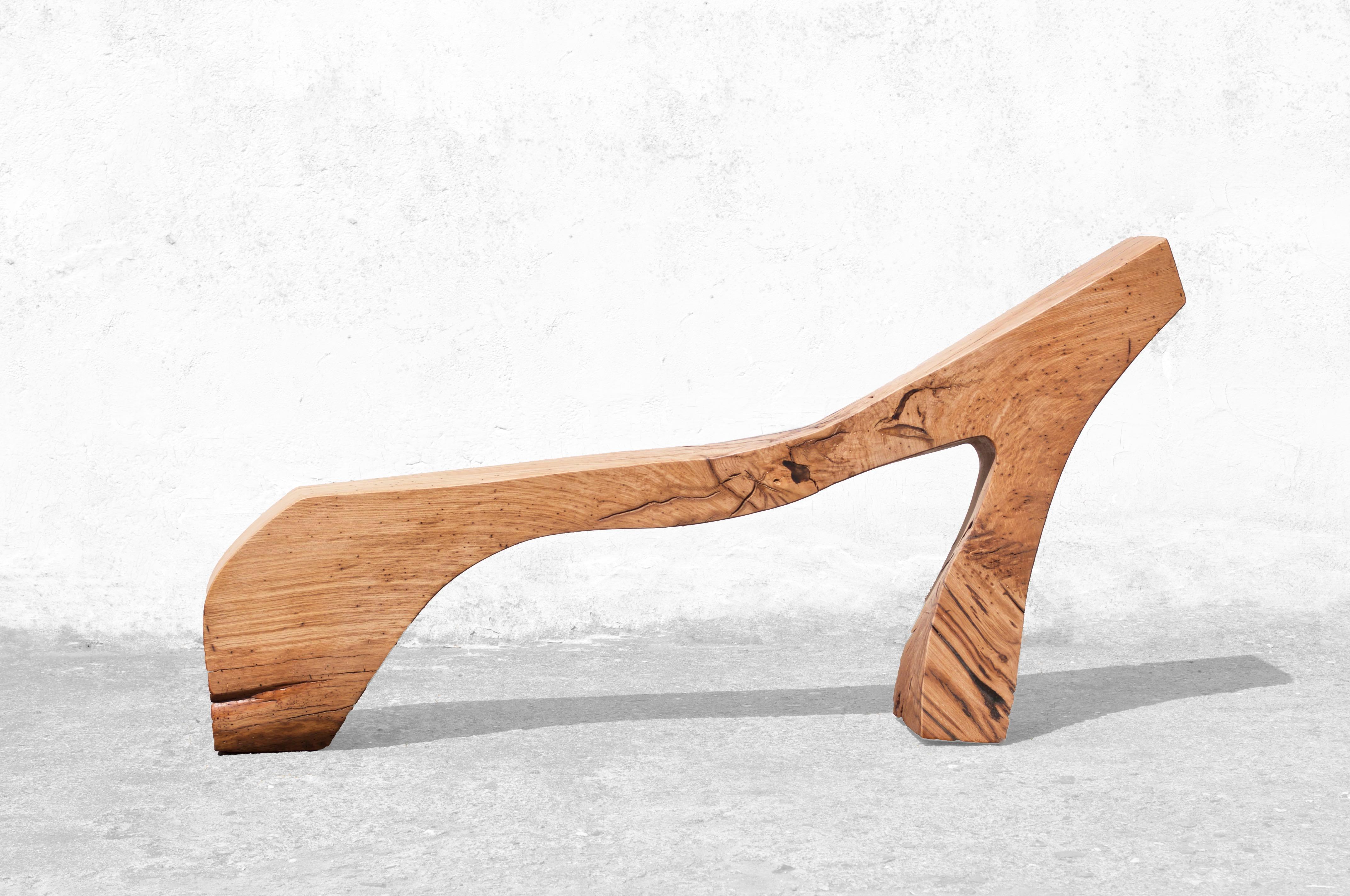 B2441 Bench in Oak Wood by Jörg Pietschmann For Sale 2