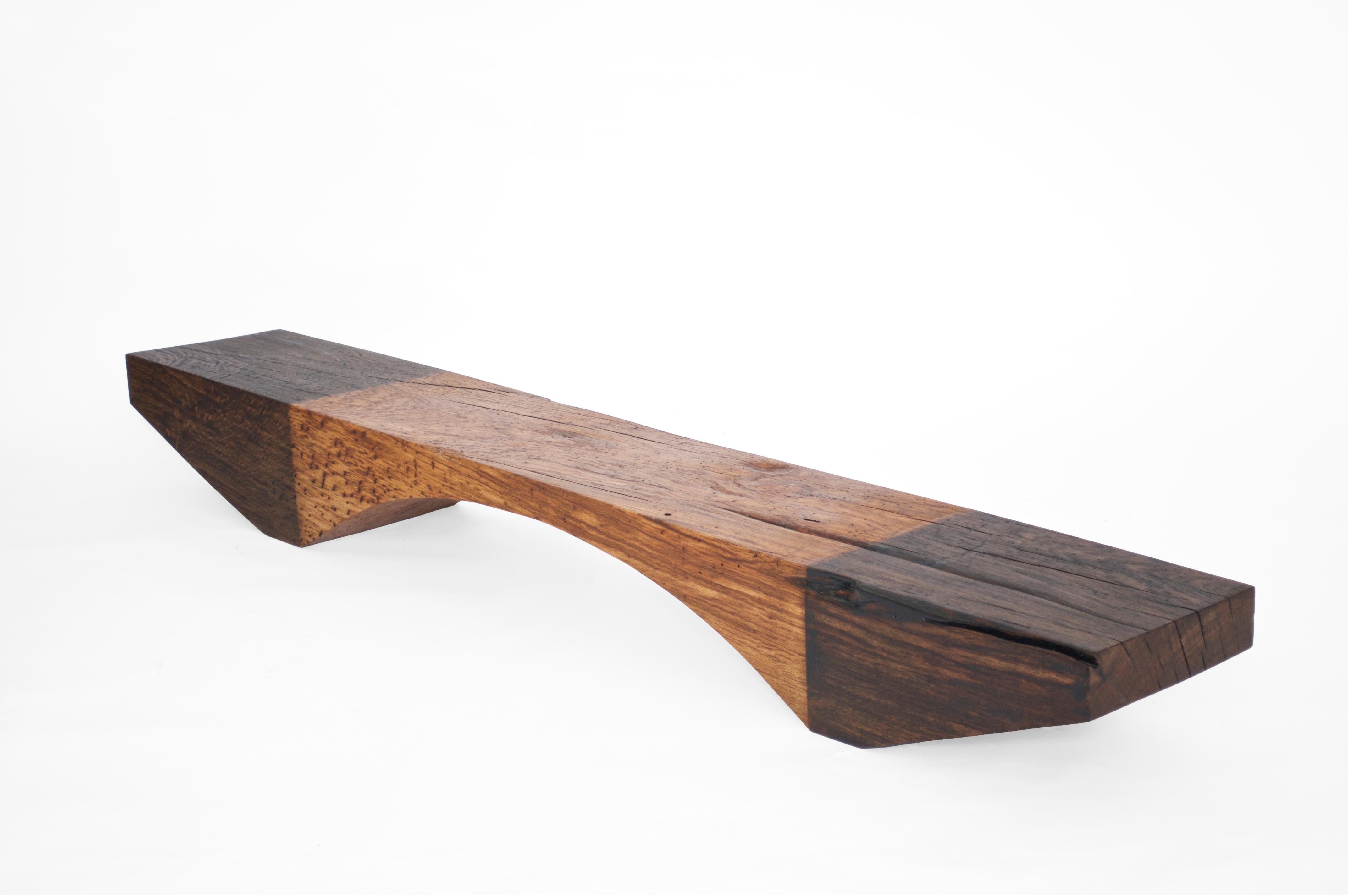 B2451 Bench in Pointed Oak Wood by Jörg Pietschmann For Sale 3