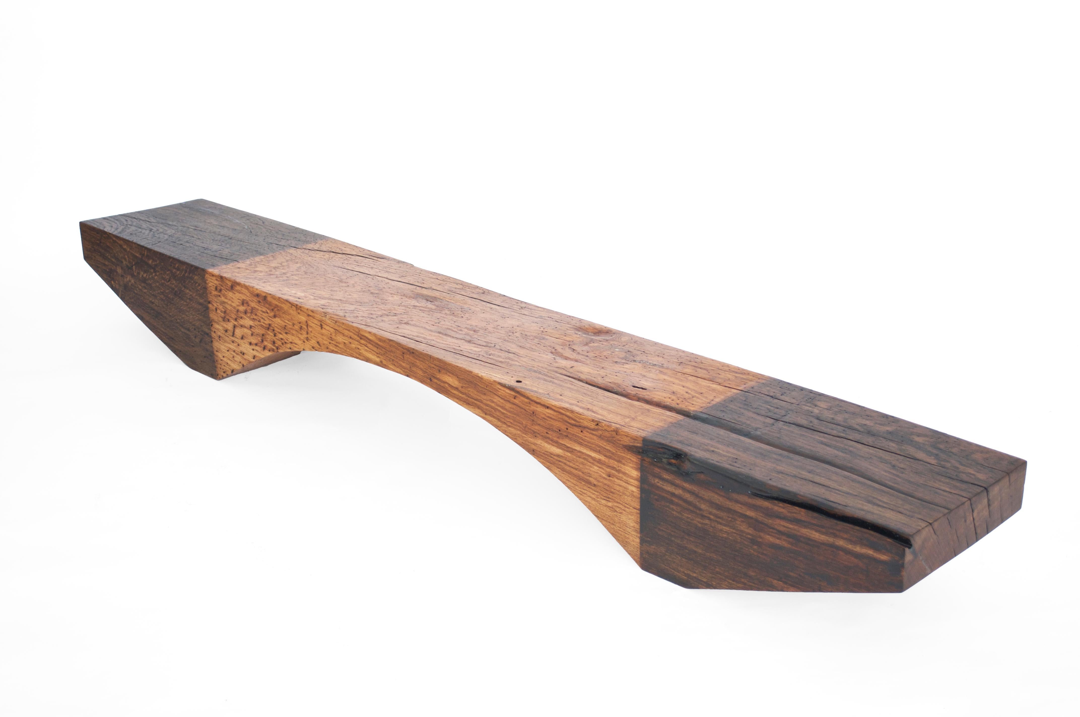 B2451 Bench in Pointed Oak Wood by Jörg Pietschmann For Sale 4