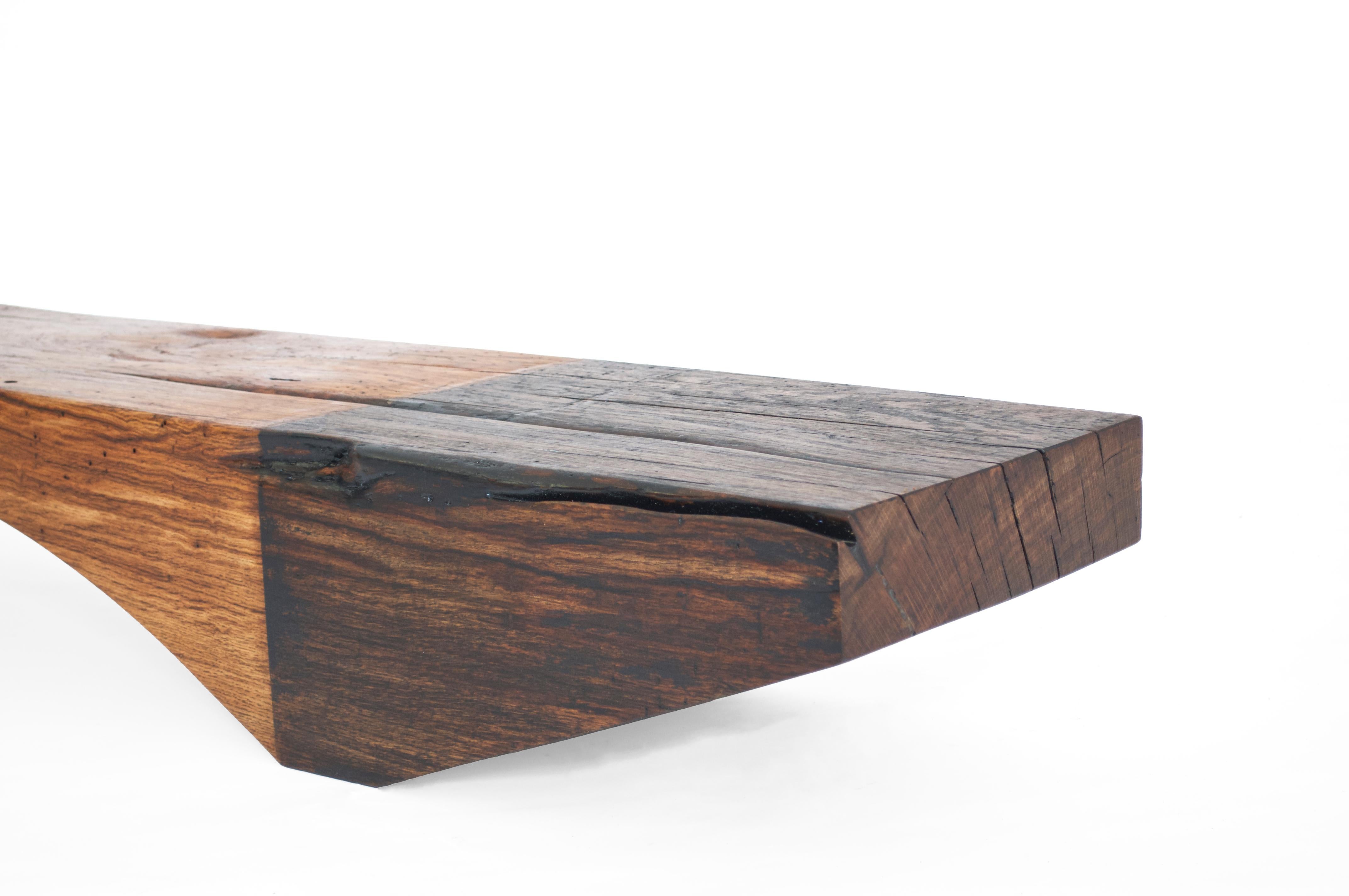 B2451 Bench in Pointed Oak Wood by Jörg Pietschmann For Sale 6