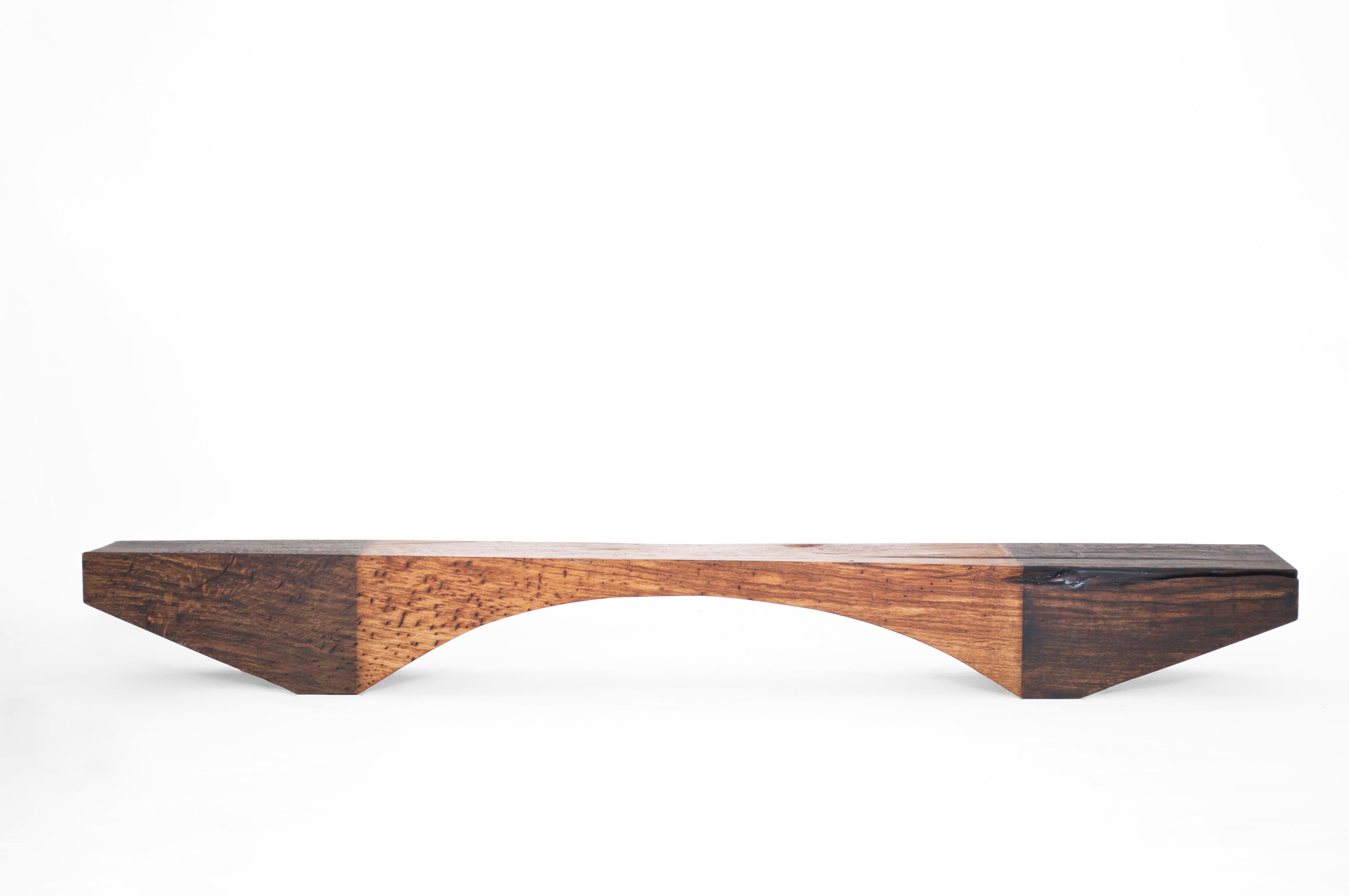 Contemporary B2451 Bench in Pointed Oak Wood by Jörg Pietschmann For Sale