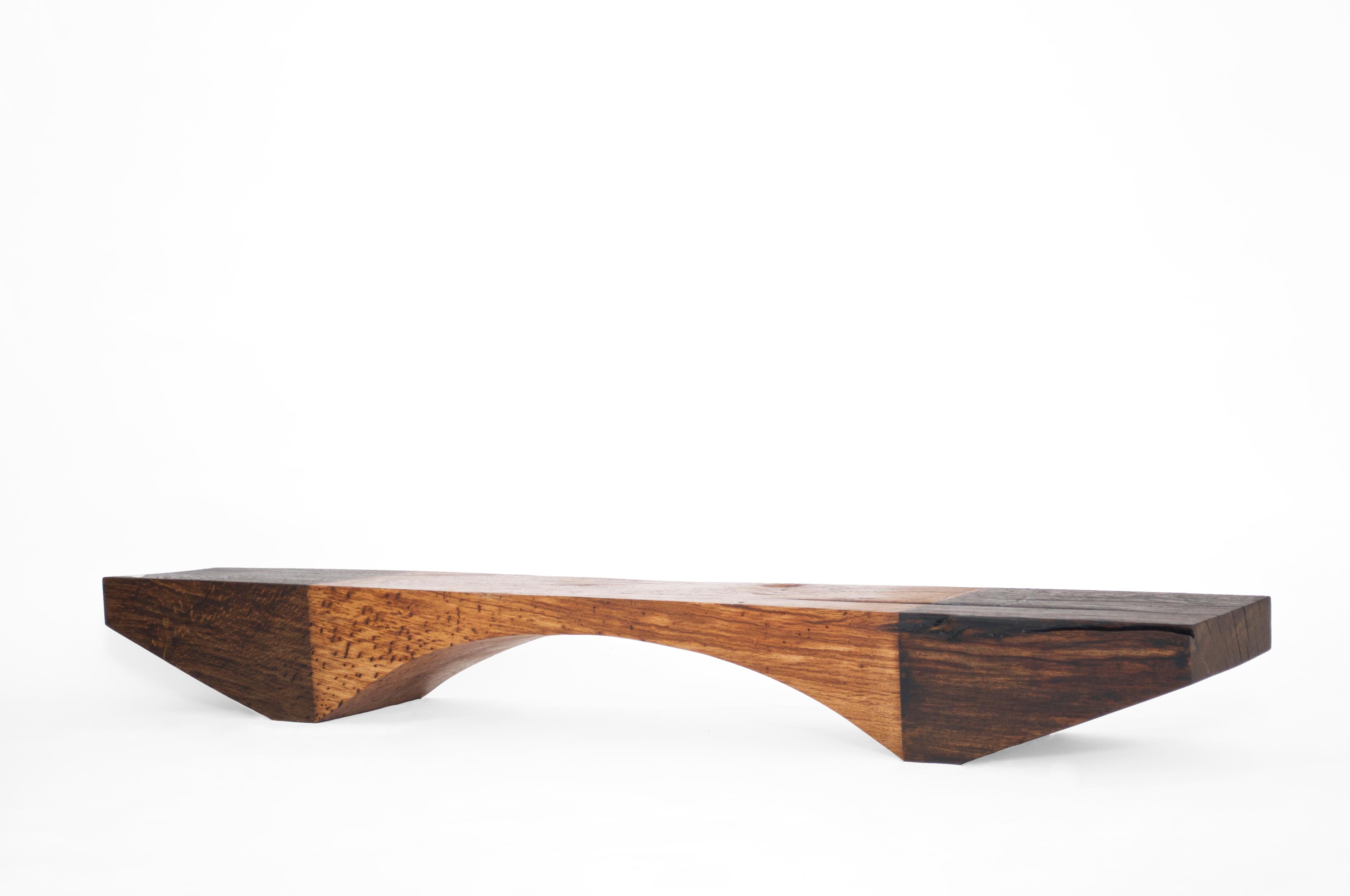 B2451 Bench in Pointed Oak Wood by Jörg Pietschmann For Sale 1