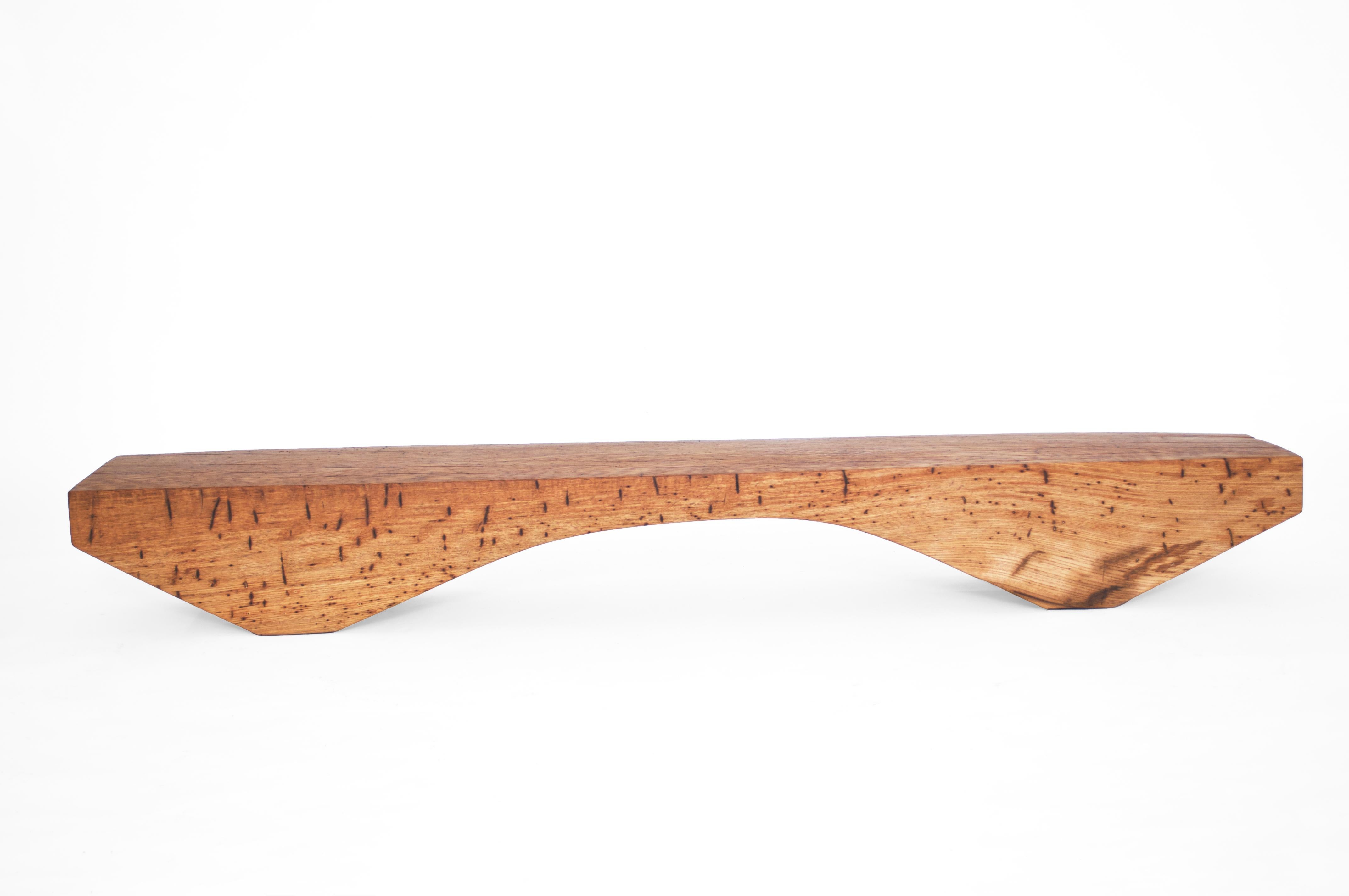 B2461 Bench in Pointed Oak Wood by Jörg Pietschmann For Sale 7