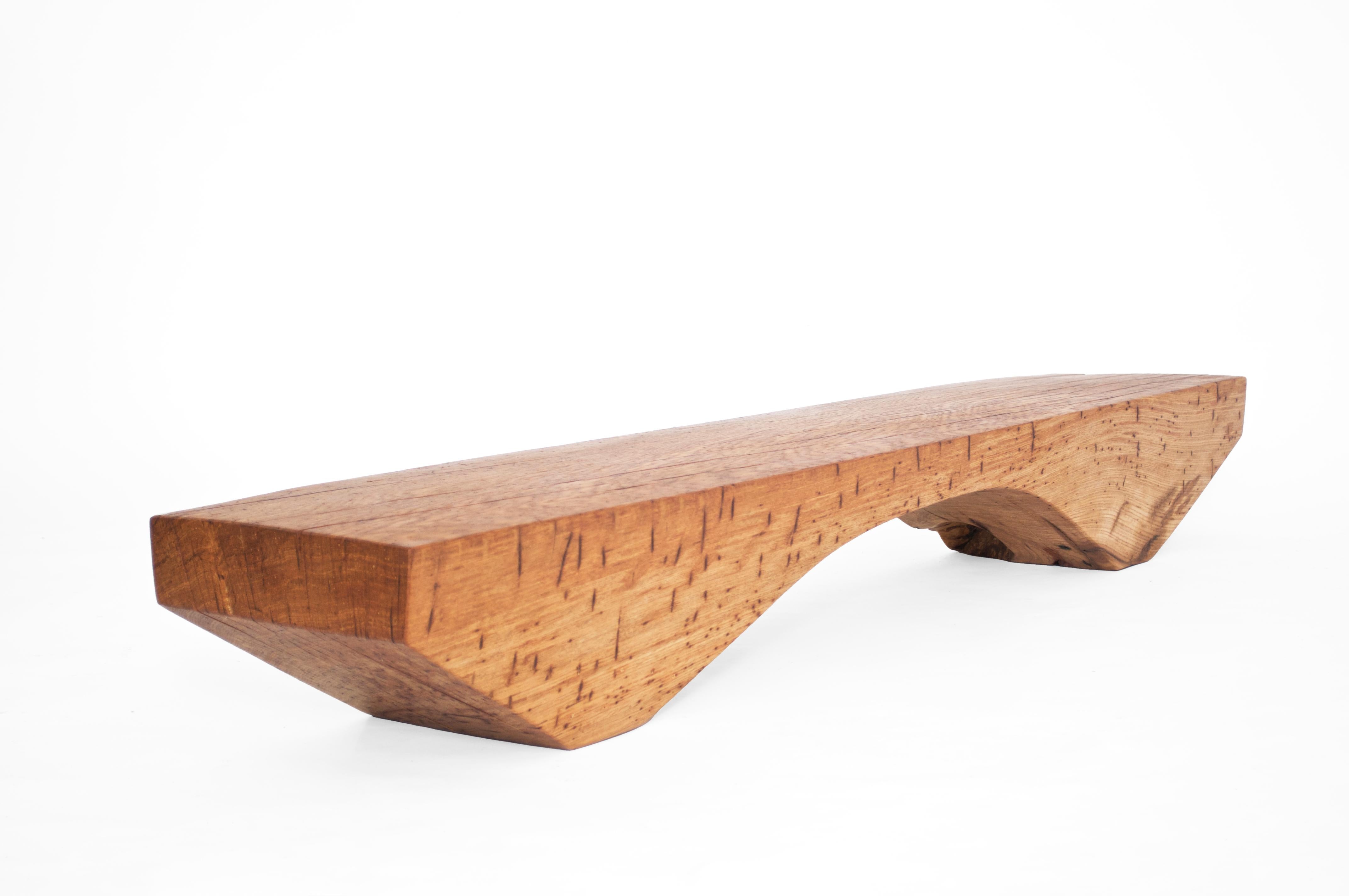 Contemporary B2461 Bench in Pointed Oak Wood by Jörg Pietschmann For Sale