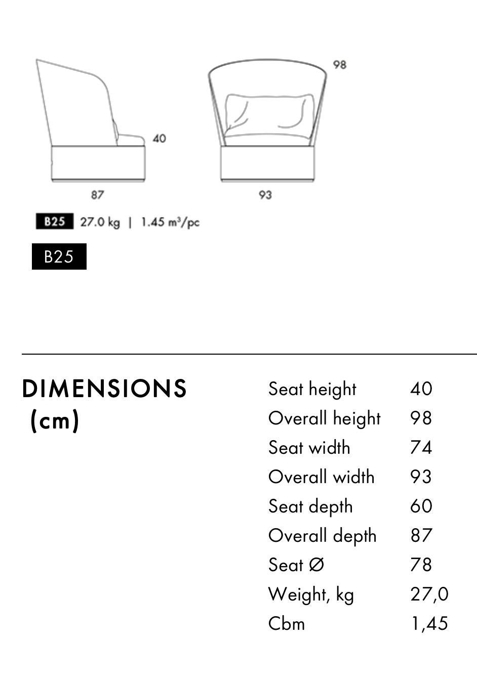 Chaise longue B25 de Blå Station (Suède) en vente 6