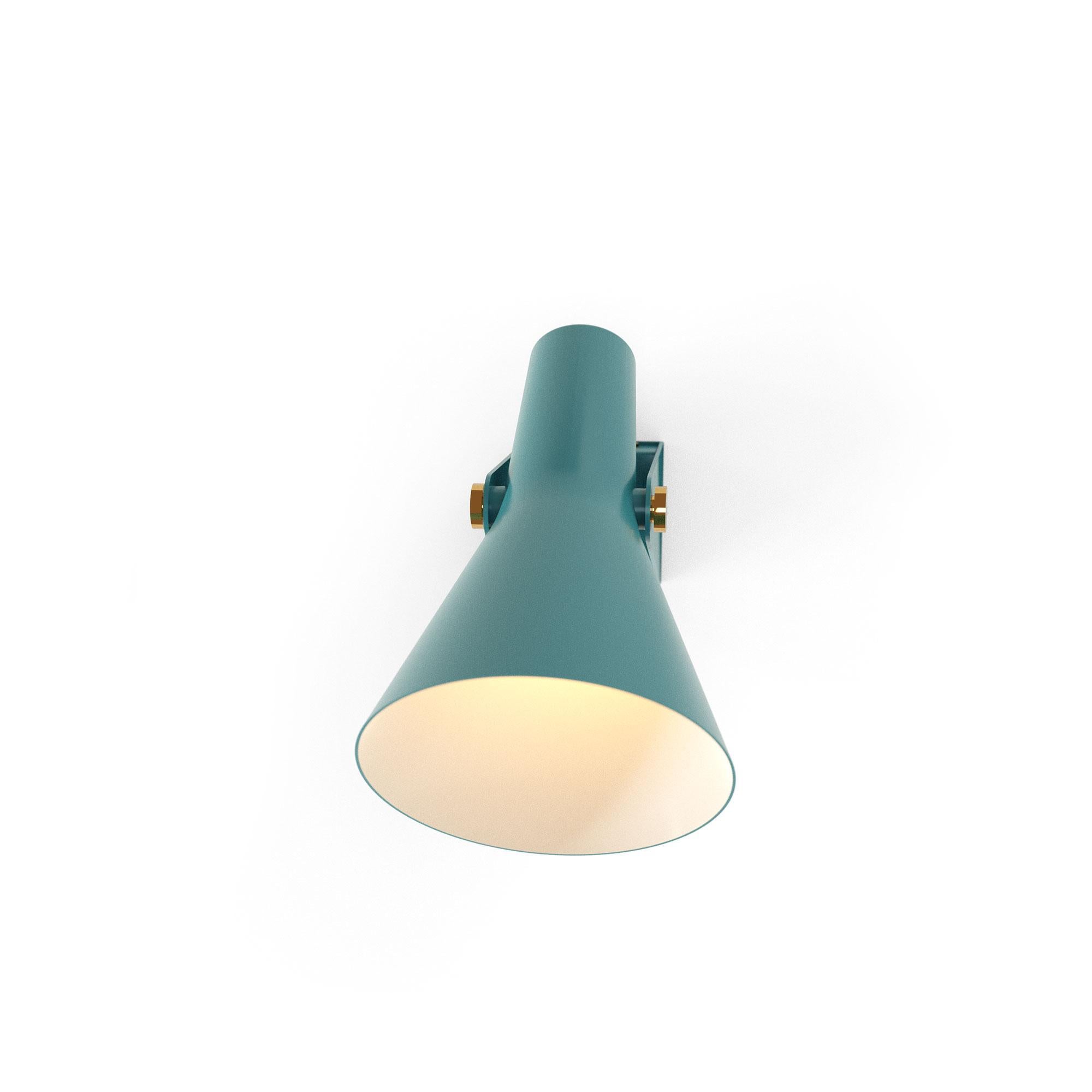 B3 Himmelblaue Wandleuchte von Disderot (Französisch) im Angebot