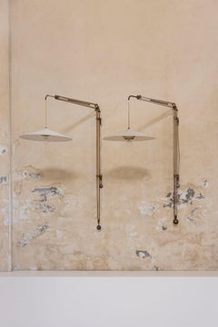 B3 Wandleuchten von Franco Buzzi für Oluce, Italien, 1950