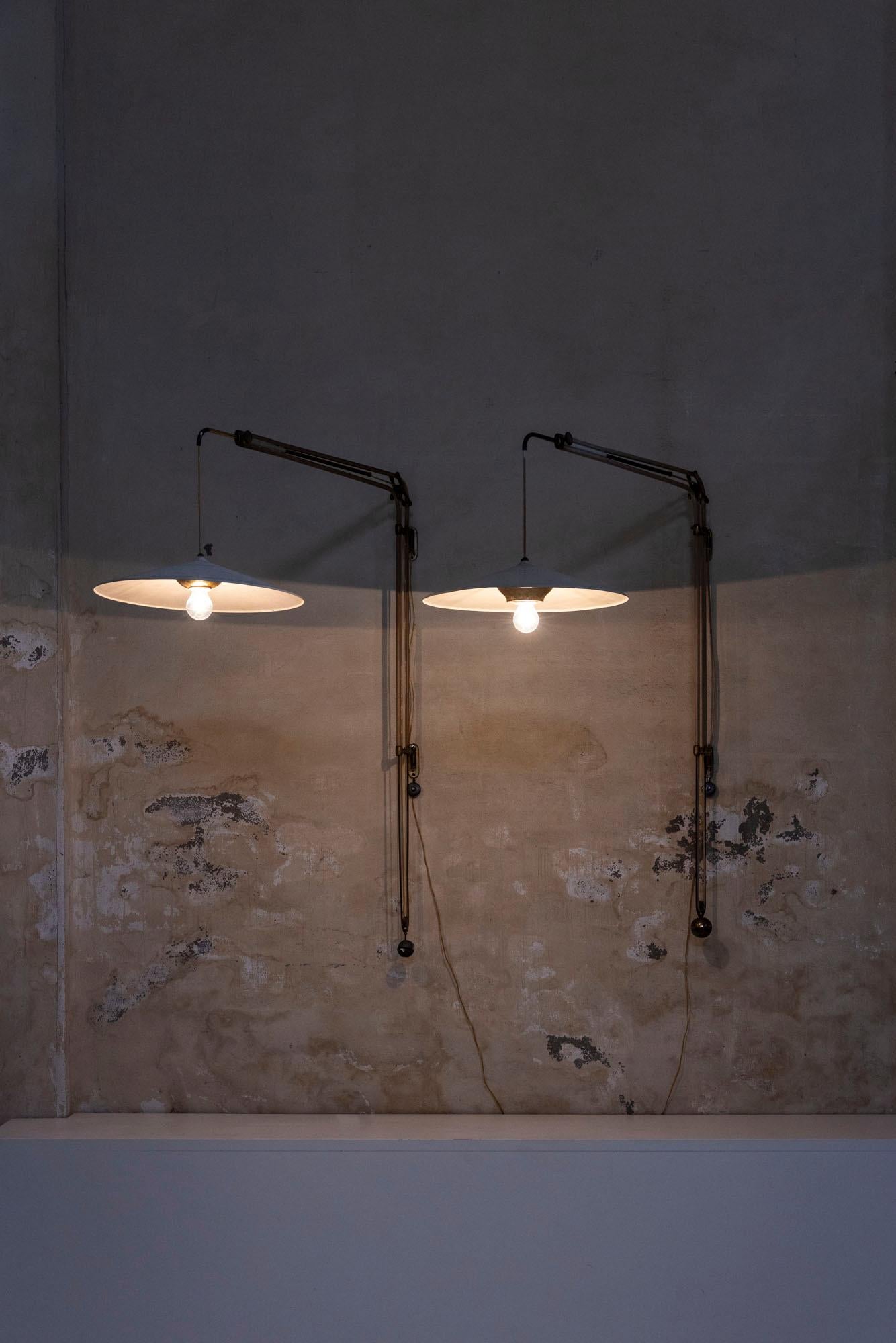 B3 Lampade da parete di Franco Buzzi per Oluce, Italia, 1950 1