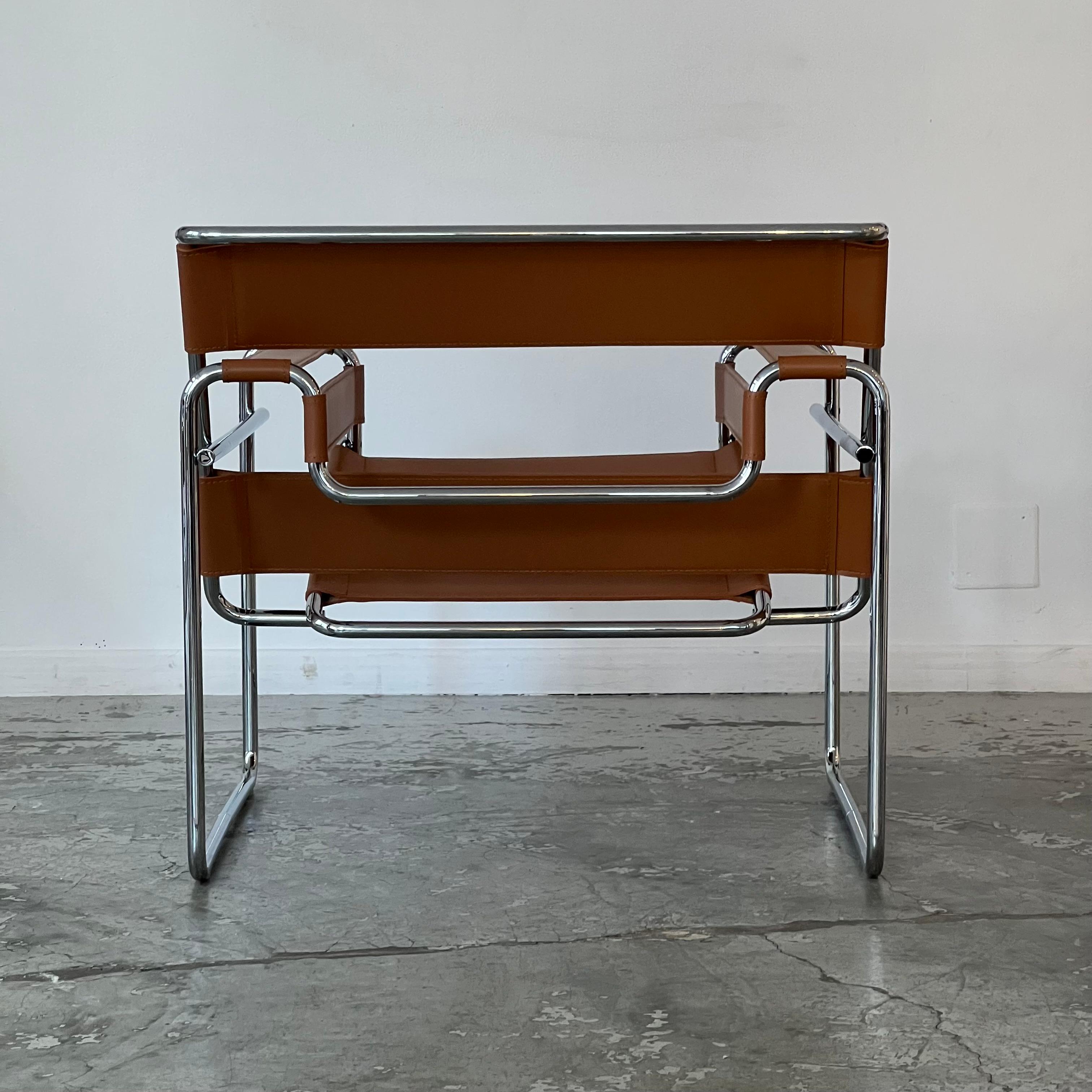 Italian B3 Wassily Armchair by Marcel Breuer Edition Gavina, Italy, 1960 For Sale