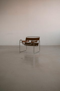 B3 Wassily Armchair in Saddle Brown by Marcel Breuer
