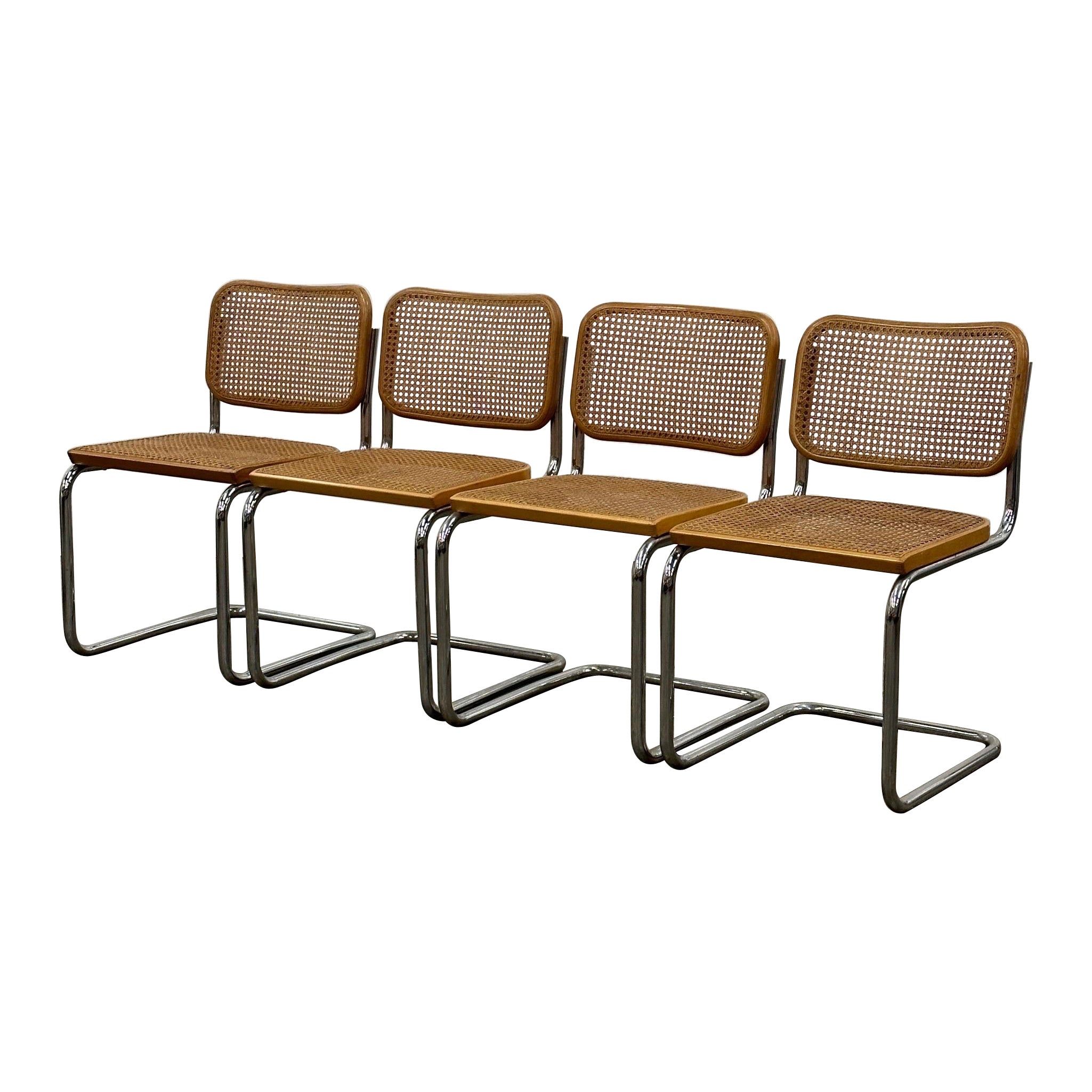 B32 Cesca Chairs by Marcel Breuer for Gavina