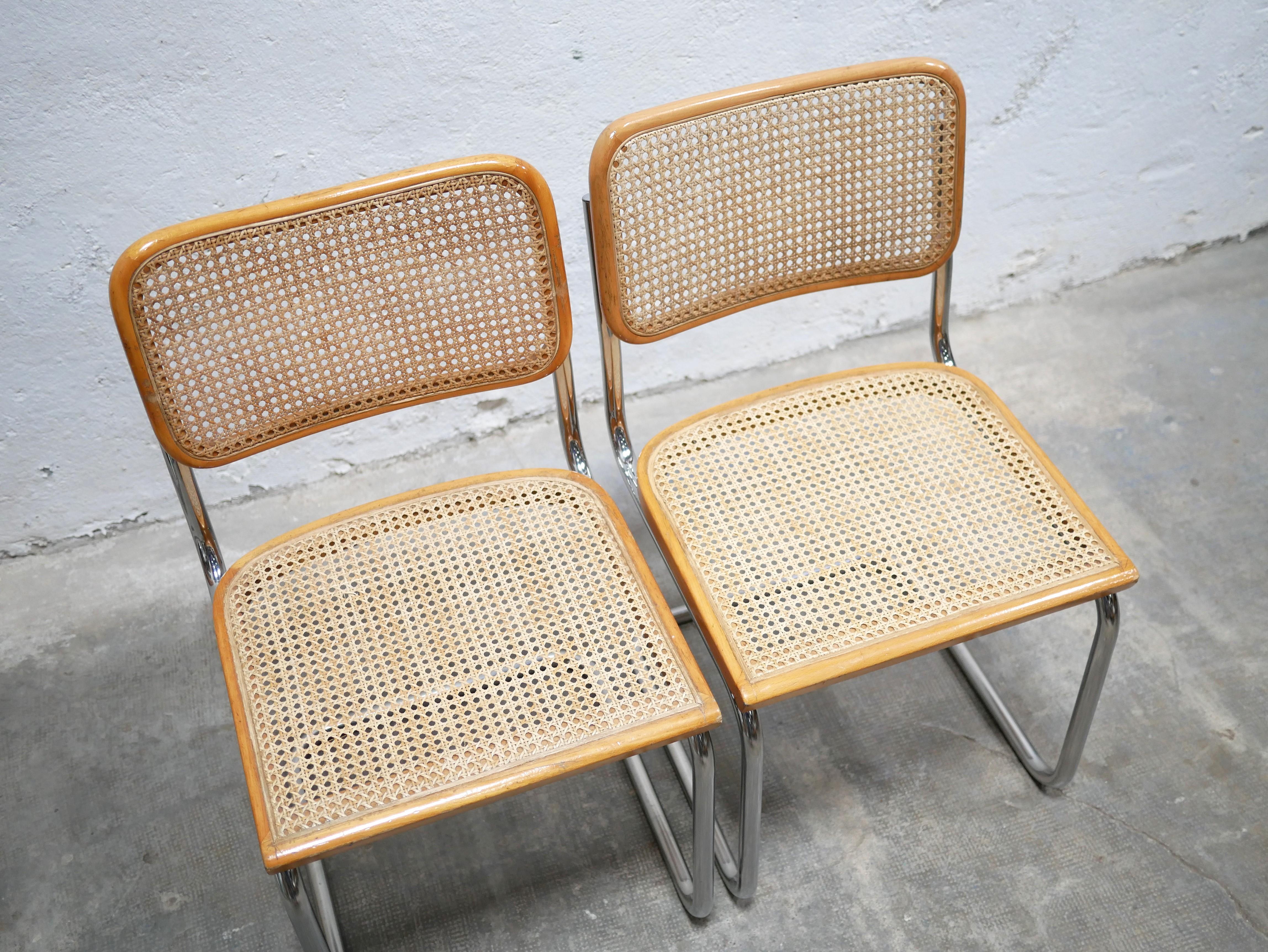 Italian B32 Chair by Marcel Breuer For Sale
