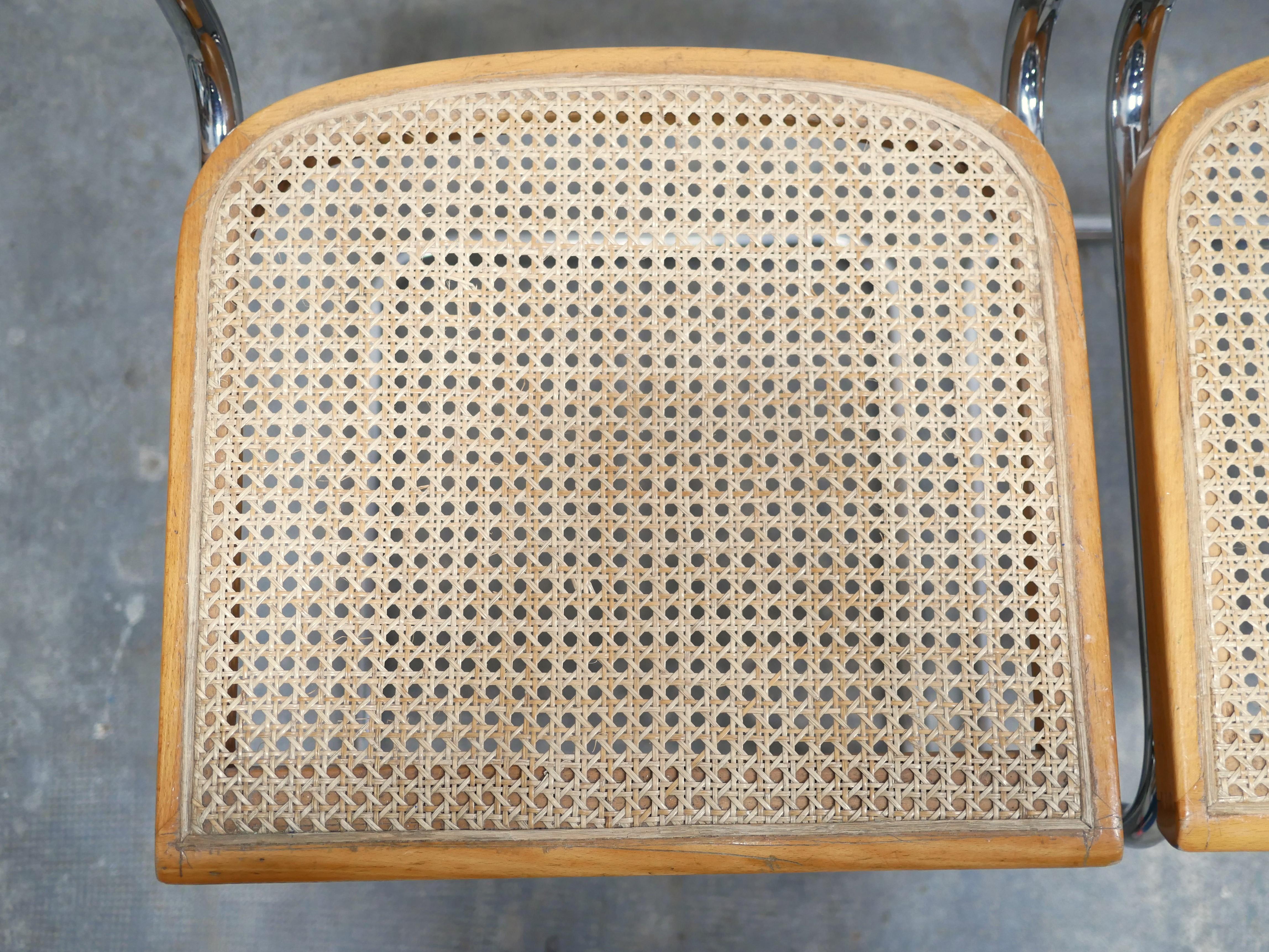 Caning B32 Chair by Marcel Breuer For Sale