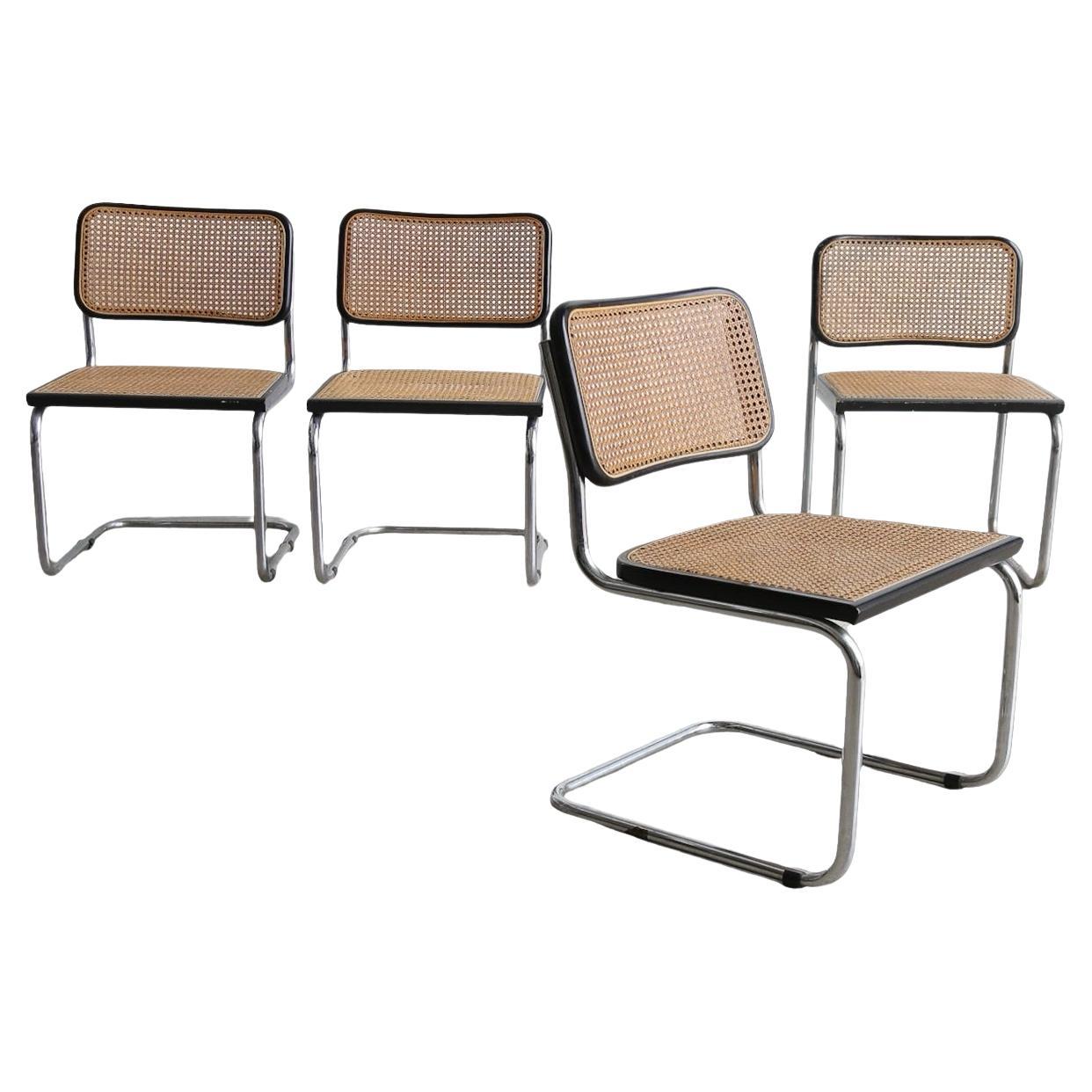 B32 Dining Chairs by Marcel Breuer for Gavina 1960s