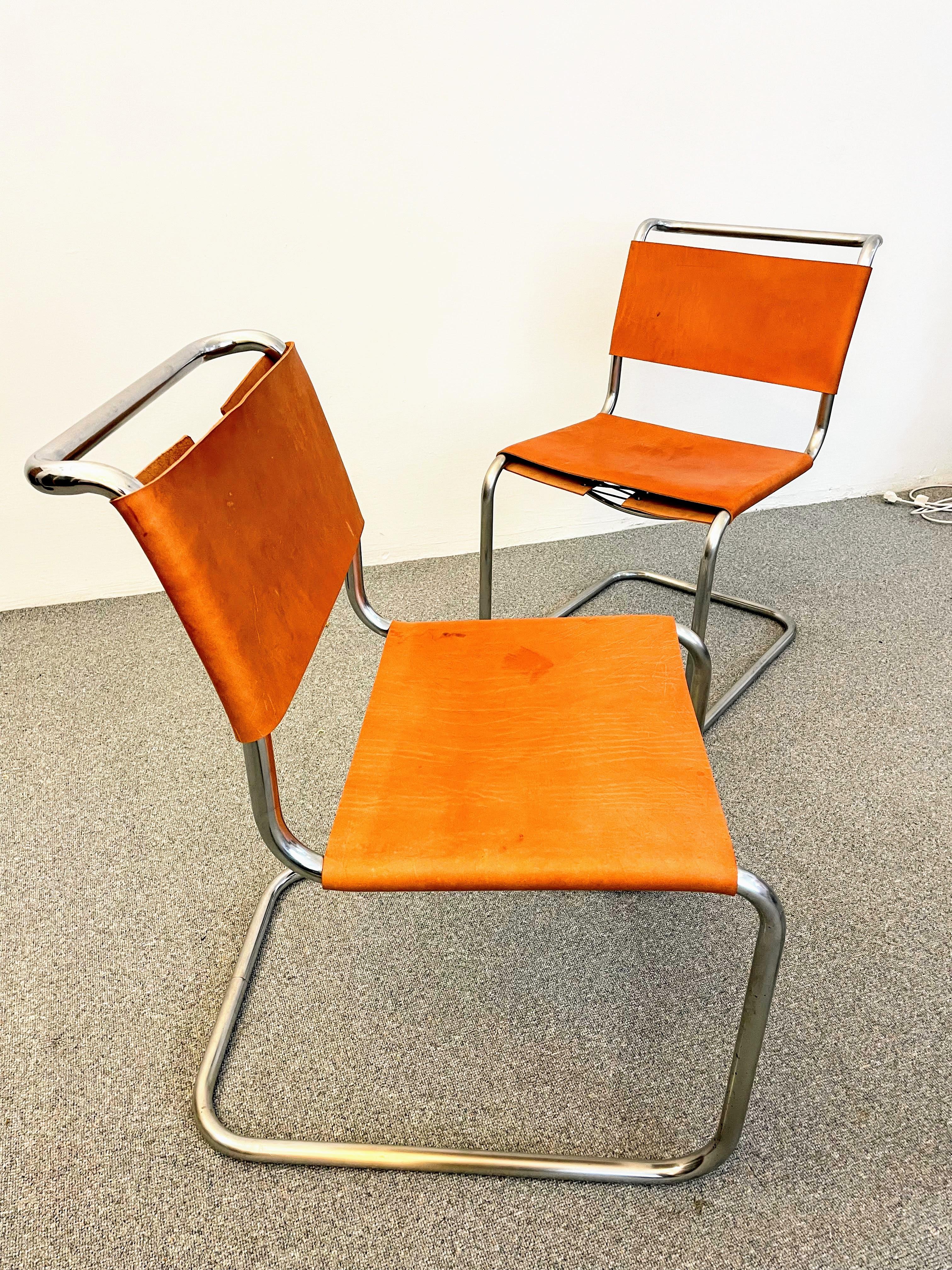 Bauhaus B33 Cantilevered Chair by Marcel Breuer
