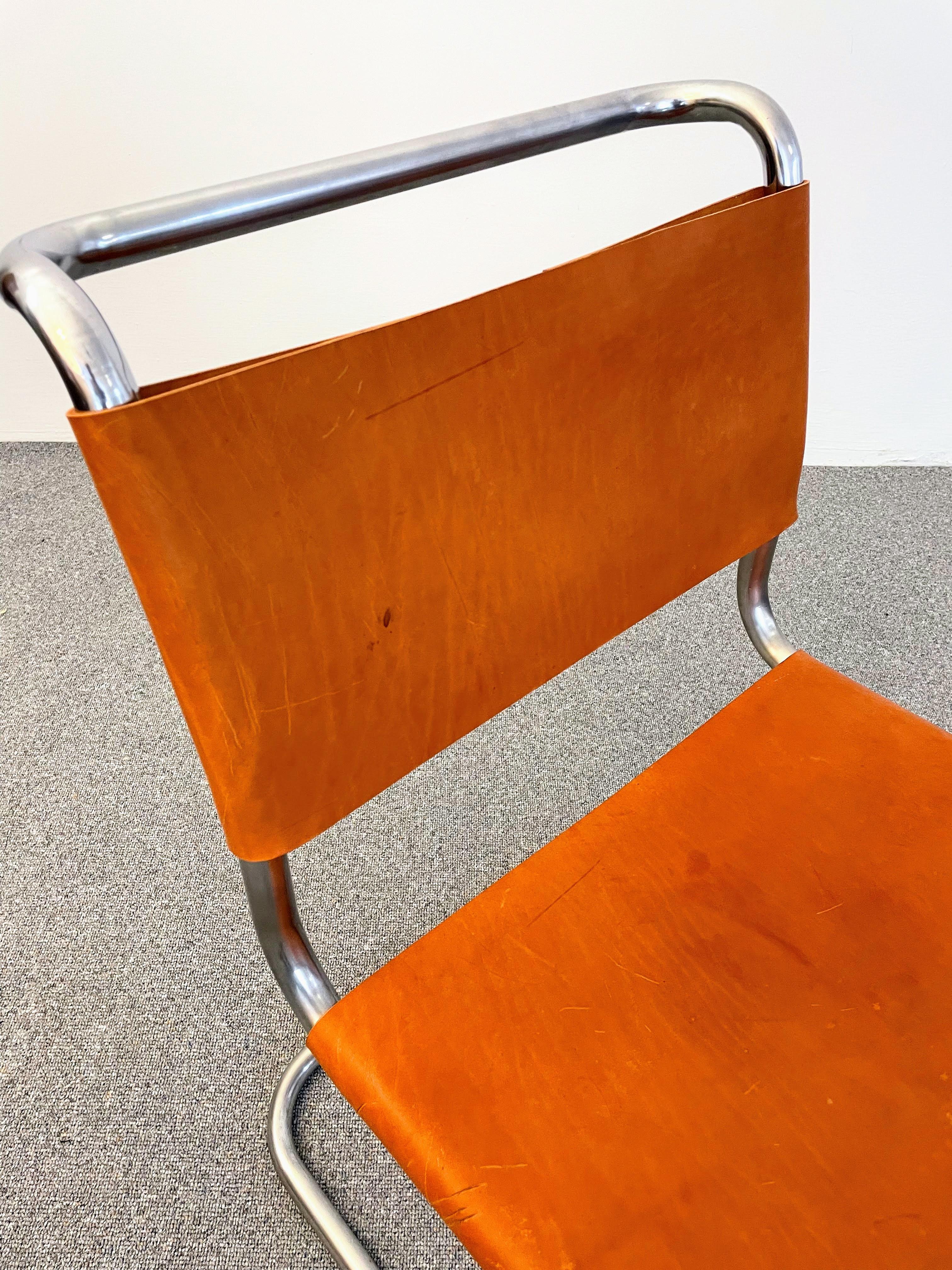B33 Cantilevered Chair by Marcel Breuer In Good Condition In Debrecen-Pallag, HU