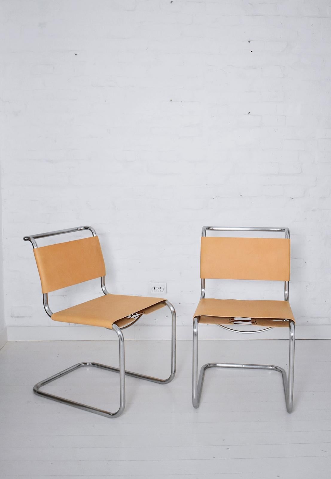 B33 Cantilevered Chair by Marcel Breuer In Good Condition For Sale In Debrecen-Pallag, HU