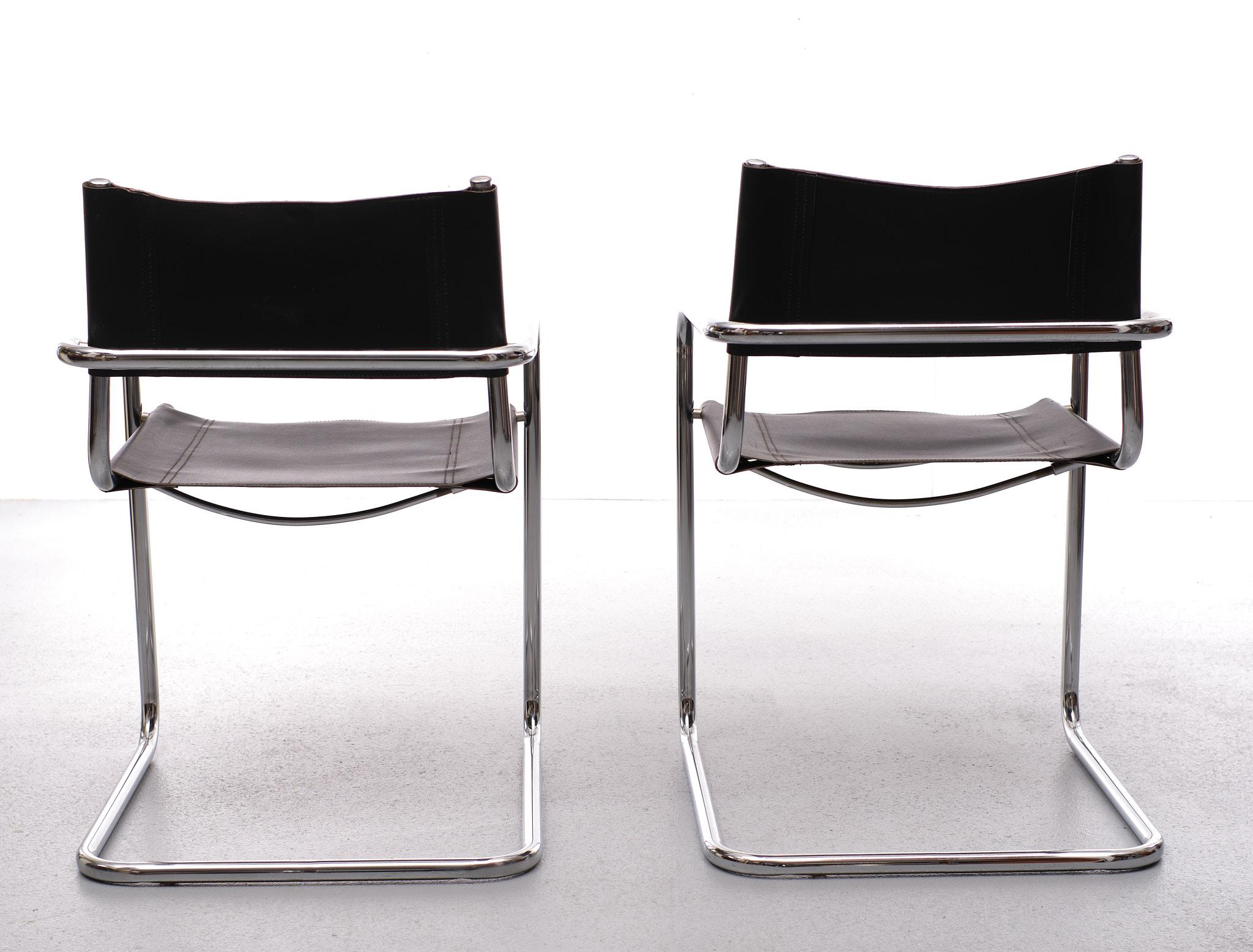 B34 Cantilever Chairs, Marcel Breuer Design, Bauhaus Chairs, Italy 80 For Sale 2