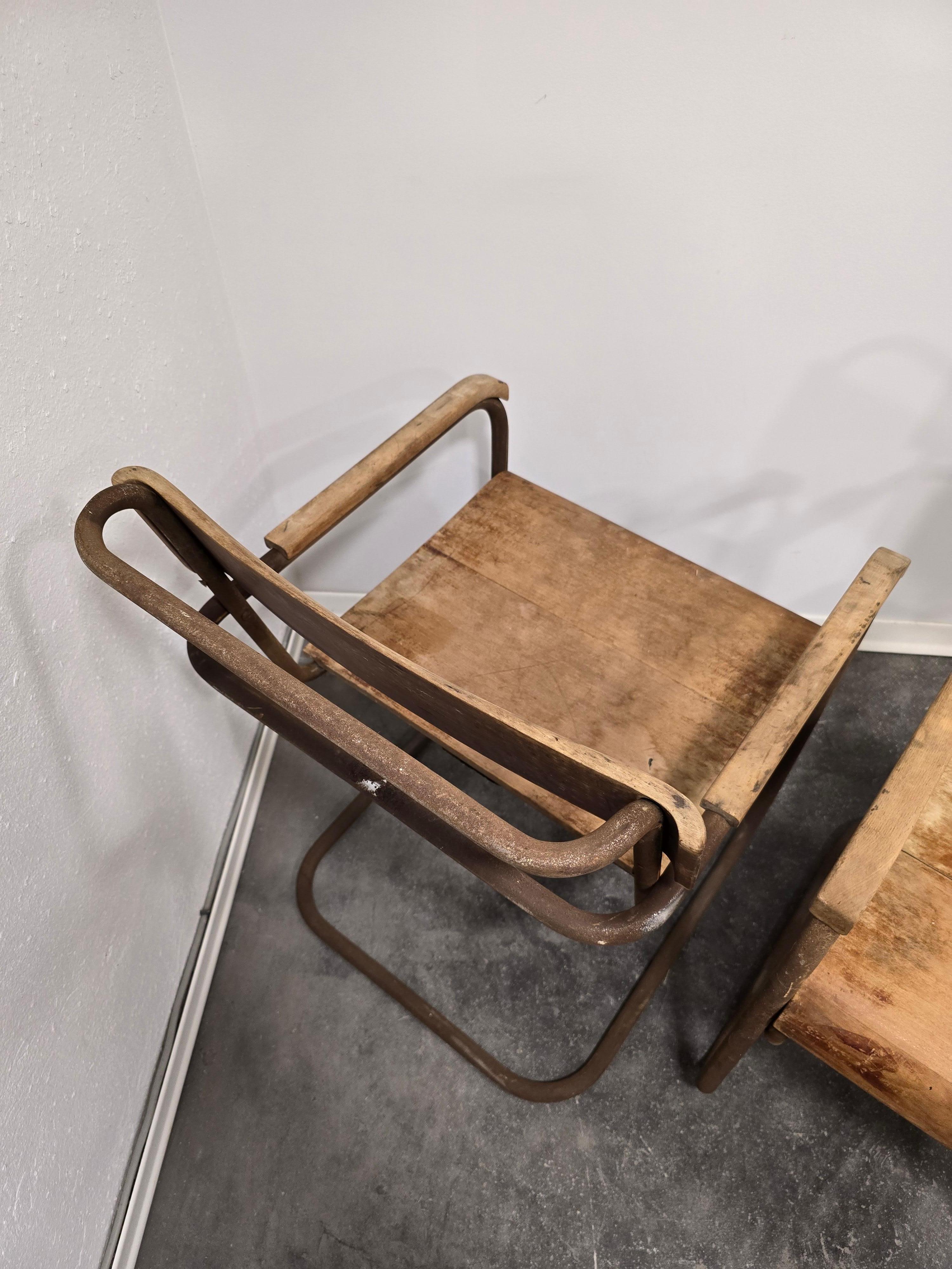 B34 Sedia di Marcel Breuer 1920 coppia in vendita 11