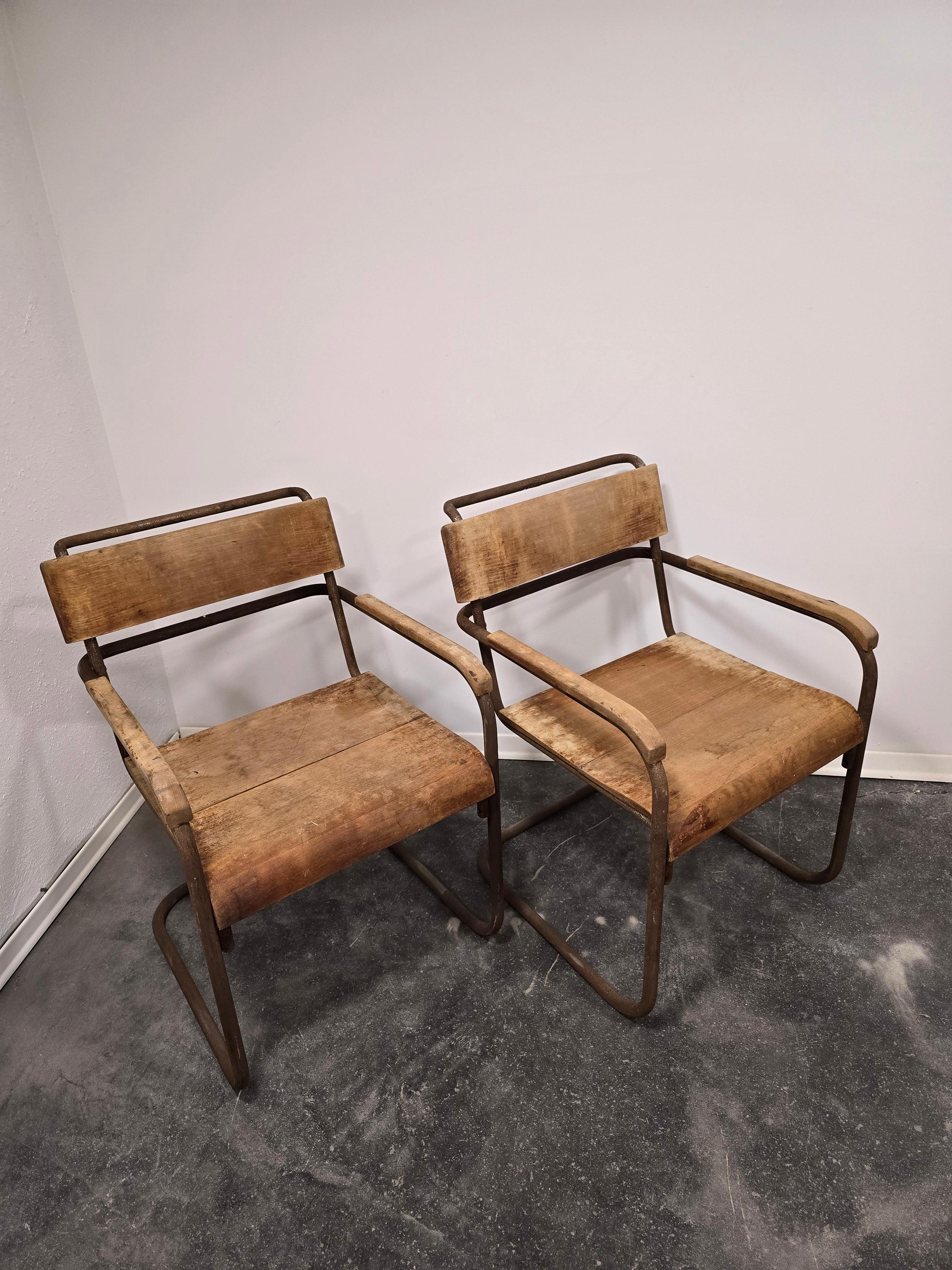 B34 Sedia di Marcel Breuer 1920 coppia in vendita 1