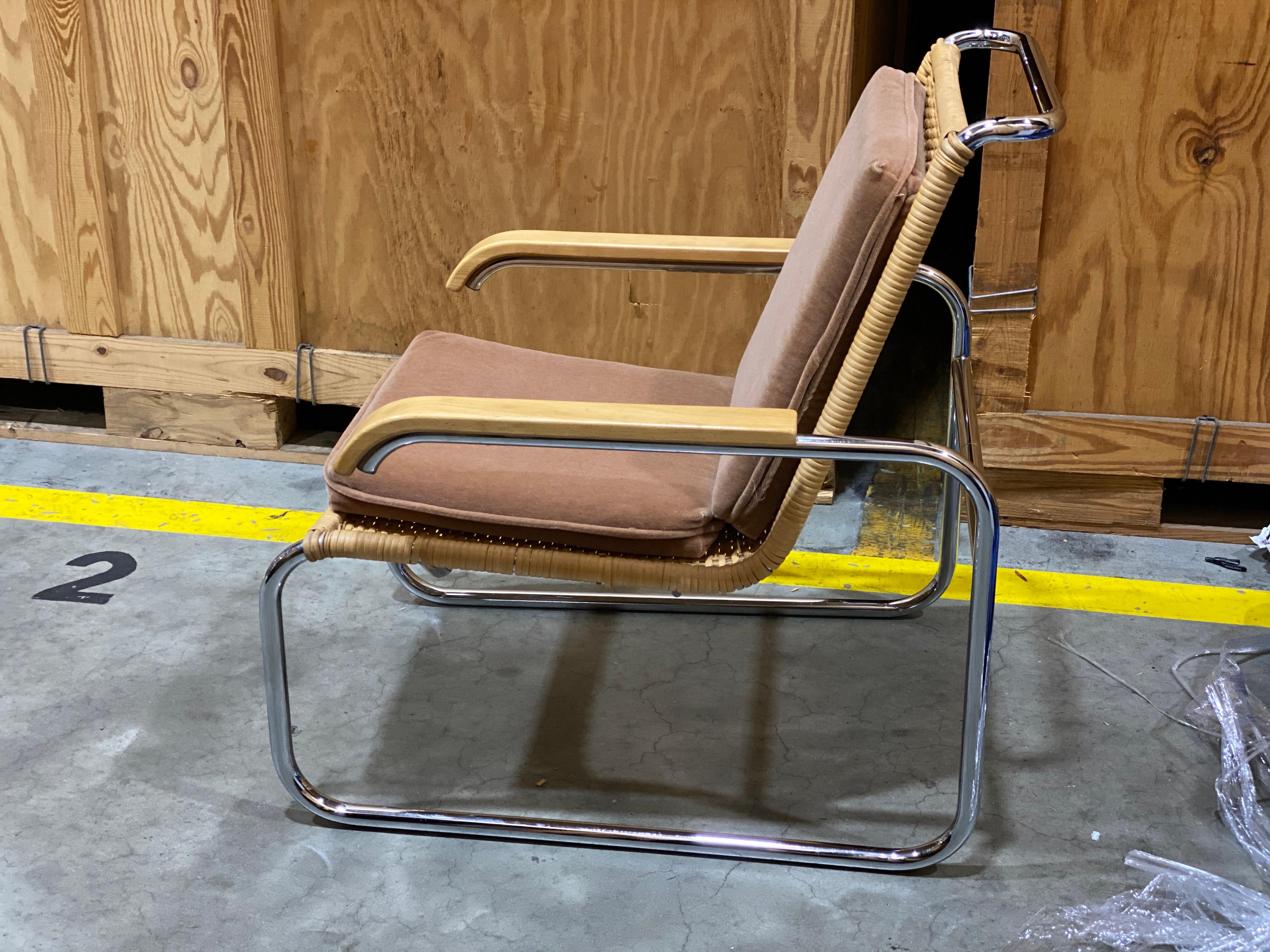 Mid-Century Modern B35 Lounge Chair by Marcel Breuer for Thonet