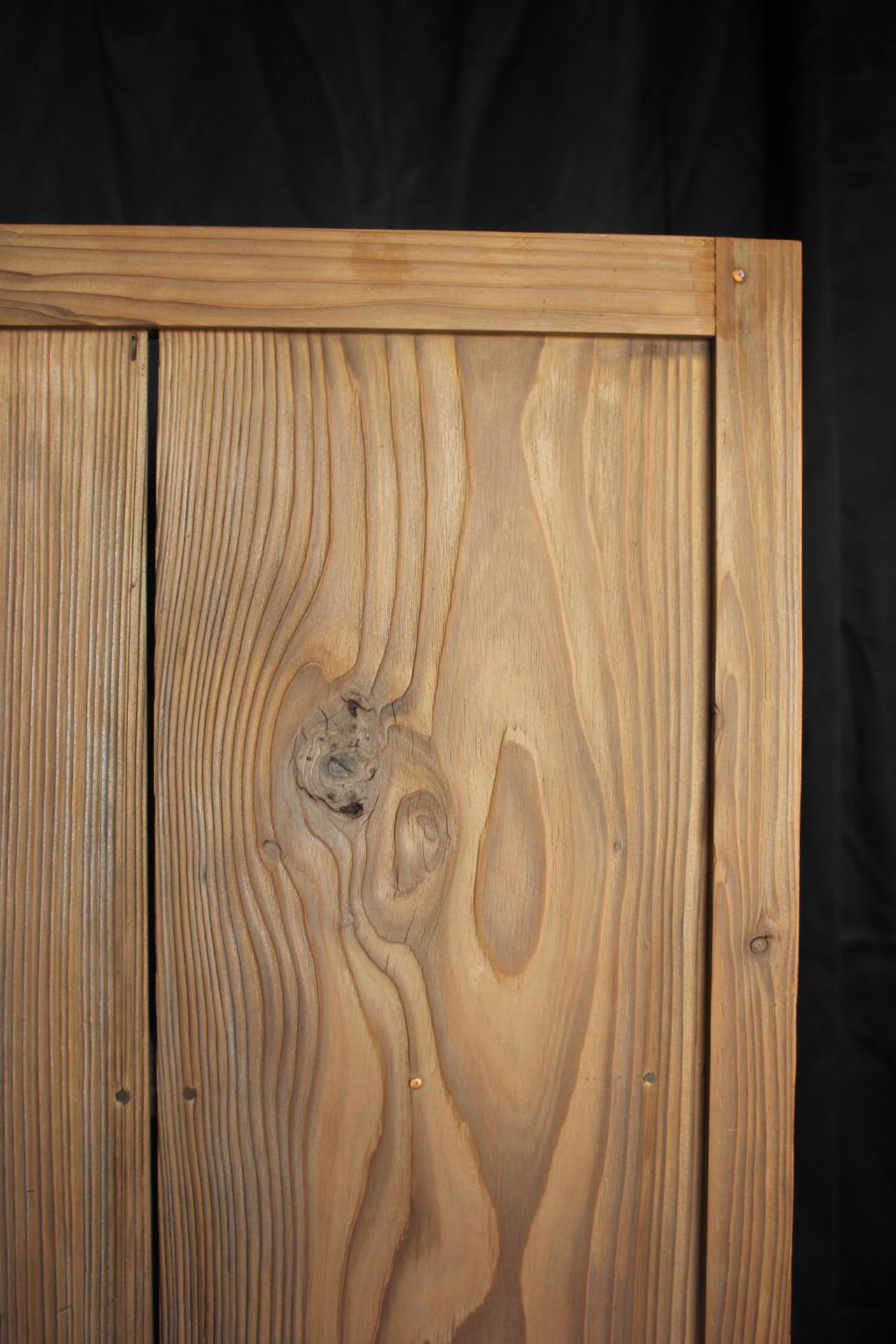 B40 Japanese antique, cedar Byobu folding screen, room dividers For Sale 6